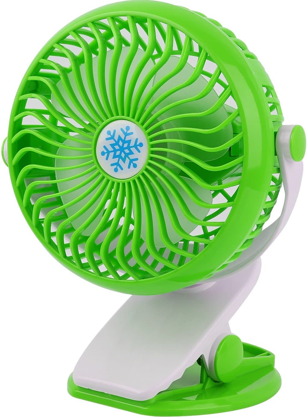 GPCT Clip-On Desk Personal Quiet Table Fan. Energy Efficient/Micro USB Powered Cooling Office Desktop Fan- Traveling/Camping/Fishing/Hiking/Backpacking/BBQ/Baby Stroller/Picnic/Biking/Boating- Green
