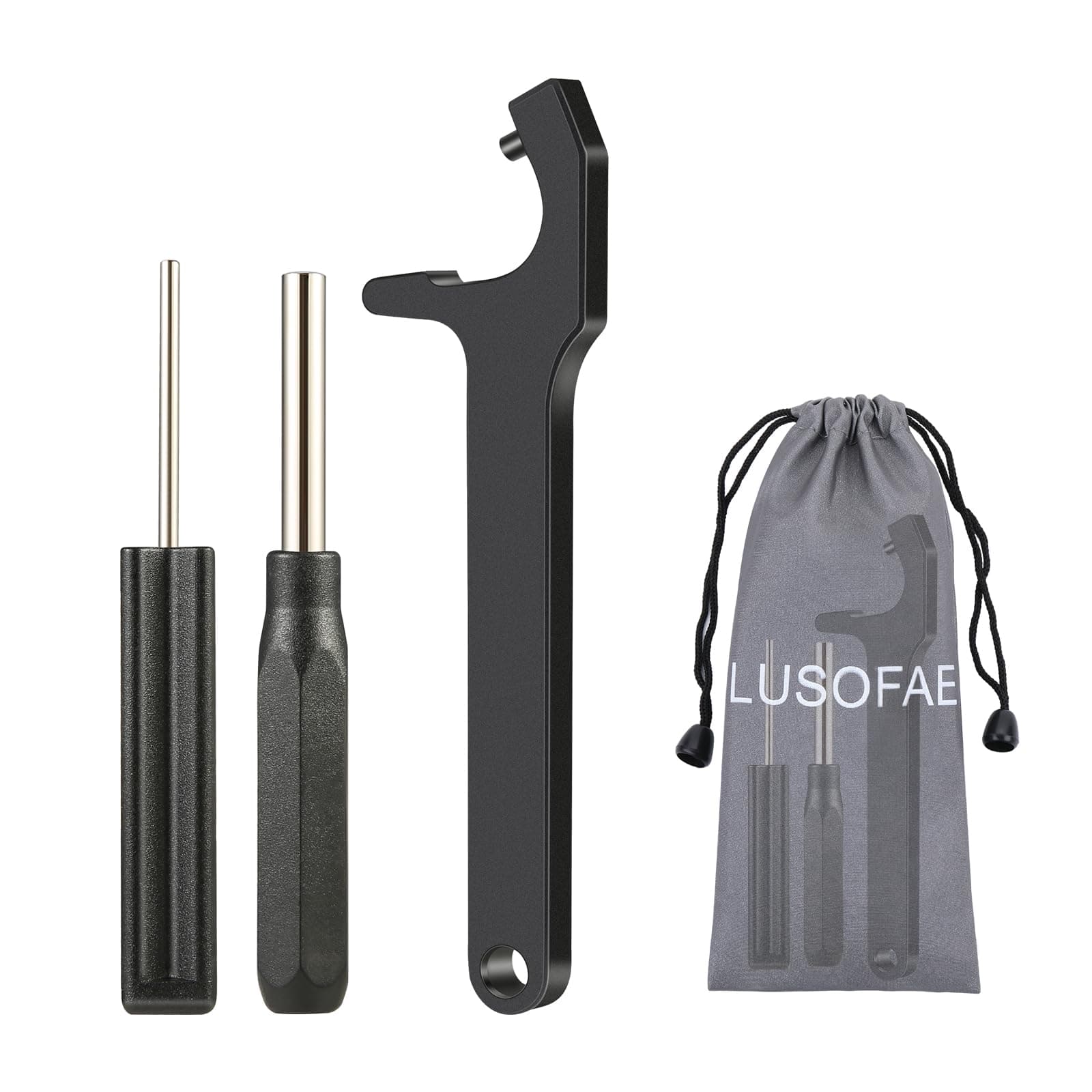 LUSOFAE Tool Kit for Glock with Front Sight Remove,Magazine Disassembly, Pin Punch Tools for Glocks 19 19x 17 26 27 43 43x Accessories