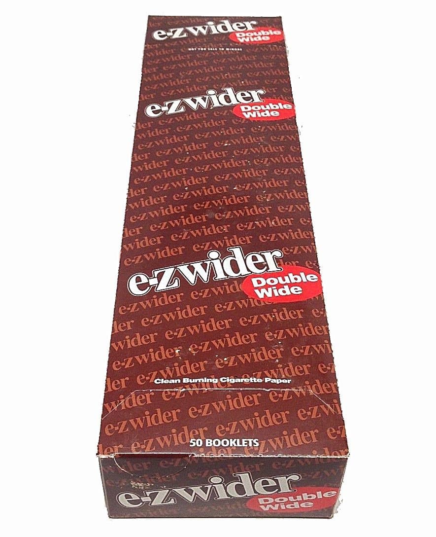 E-Z Wider - Double Wide Rolling Papers - 50 Booklet Retail Box with 24 Leaves per Booklet