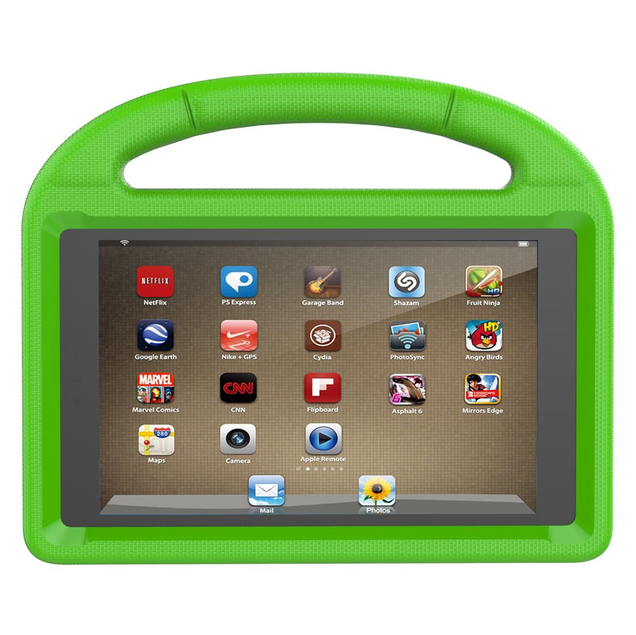 All-New Amazon Fire HD 8 Tablet Case, KROMI Kid-Proof Shockproof Protective Handle Stand Bumper Kids Case for Kindle Fire HD 8 inch Display (2017 and 2016 Release, 7th / 6th Generation)(Green)