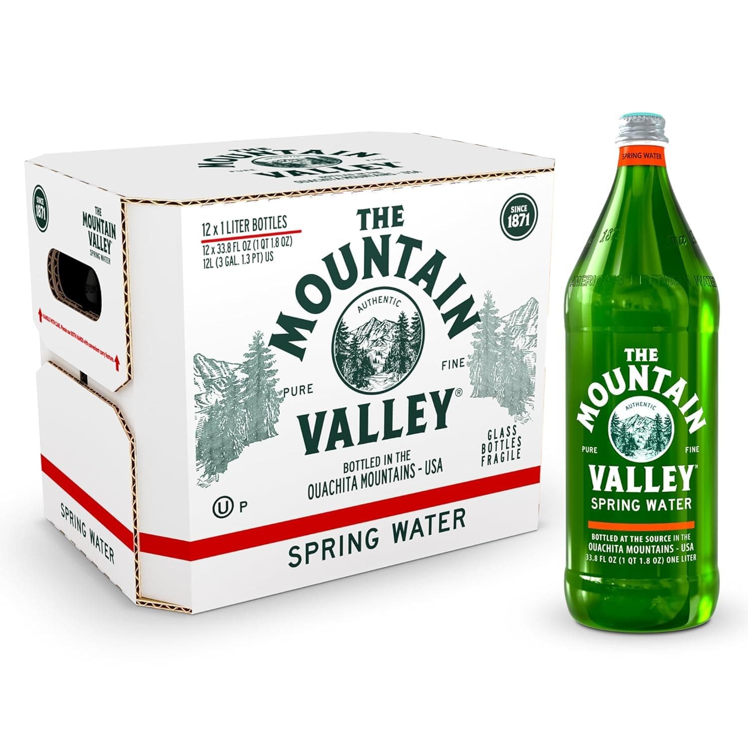 Mountain Valley Water Spring Water, 33.8 Fl Oz