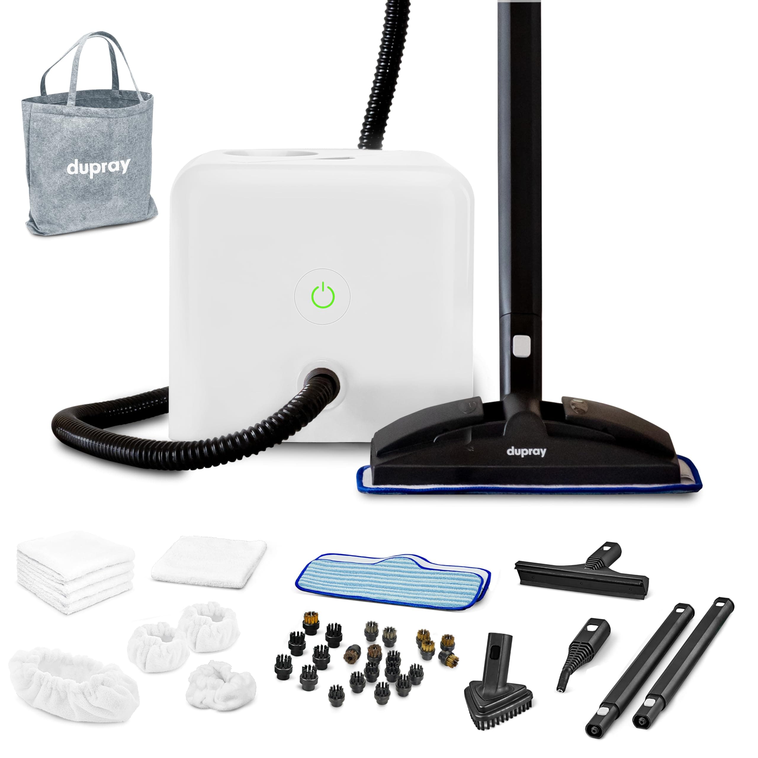 Neat Steam Cleaner with 40-Piece Accessory Kit – Powerful, Multipurpose Steamer for Chemical-Free Deep Cleaning on Floors, Cars, Tiles, Grout, Upholstery and More (UK Plug)