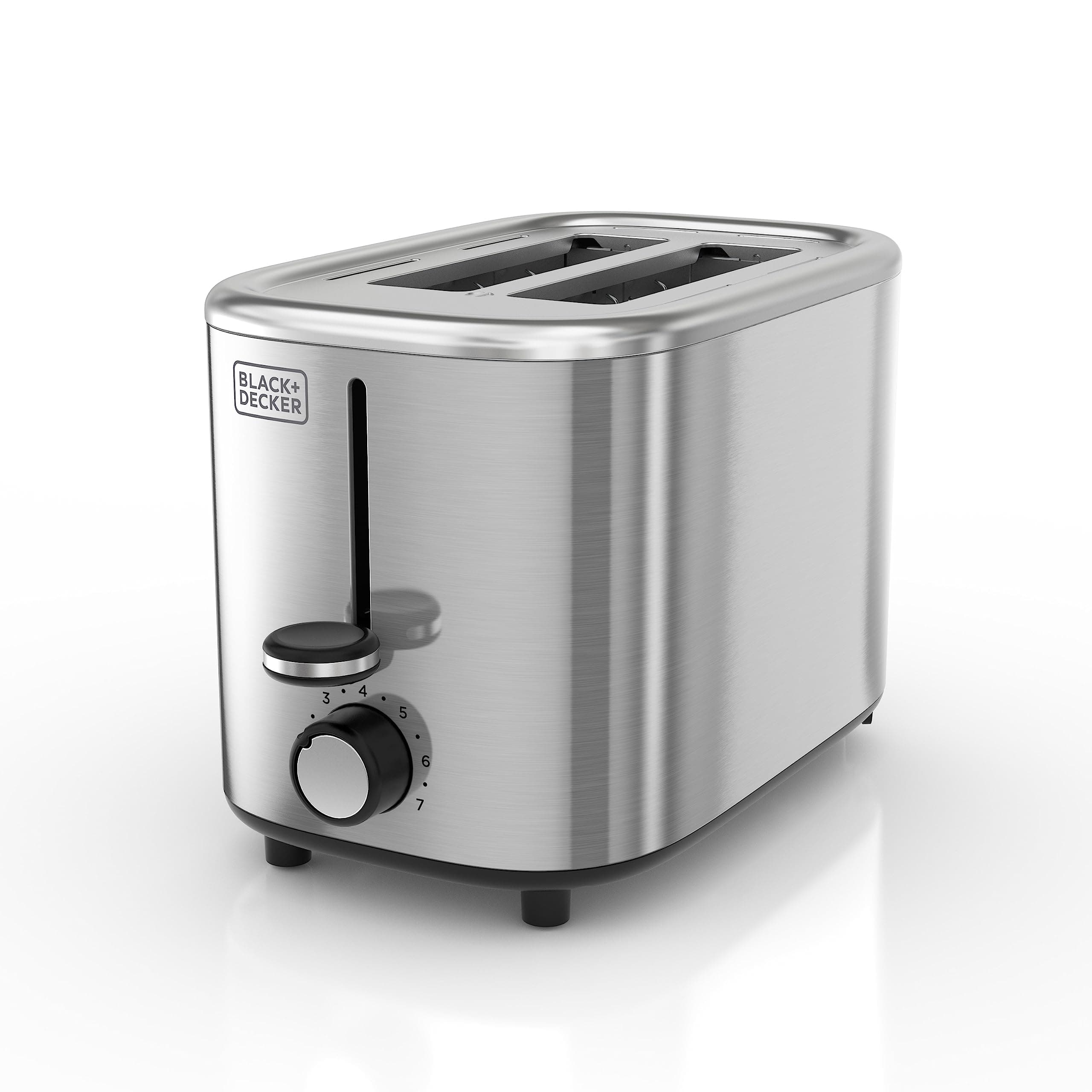 2-Slice Toaster with 7 Toast Shade Settings, Extra-Wide Slots for Bagels, Stainless Steel Exterior Finish