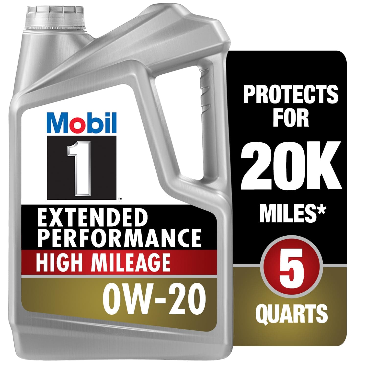 Mobil 1 Extended Performance High Mileage 0W-20; 5QT