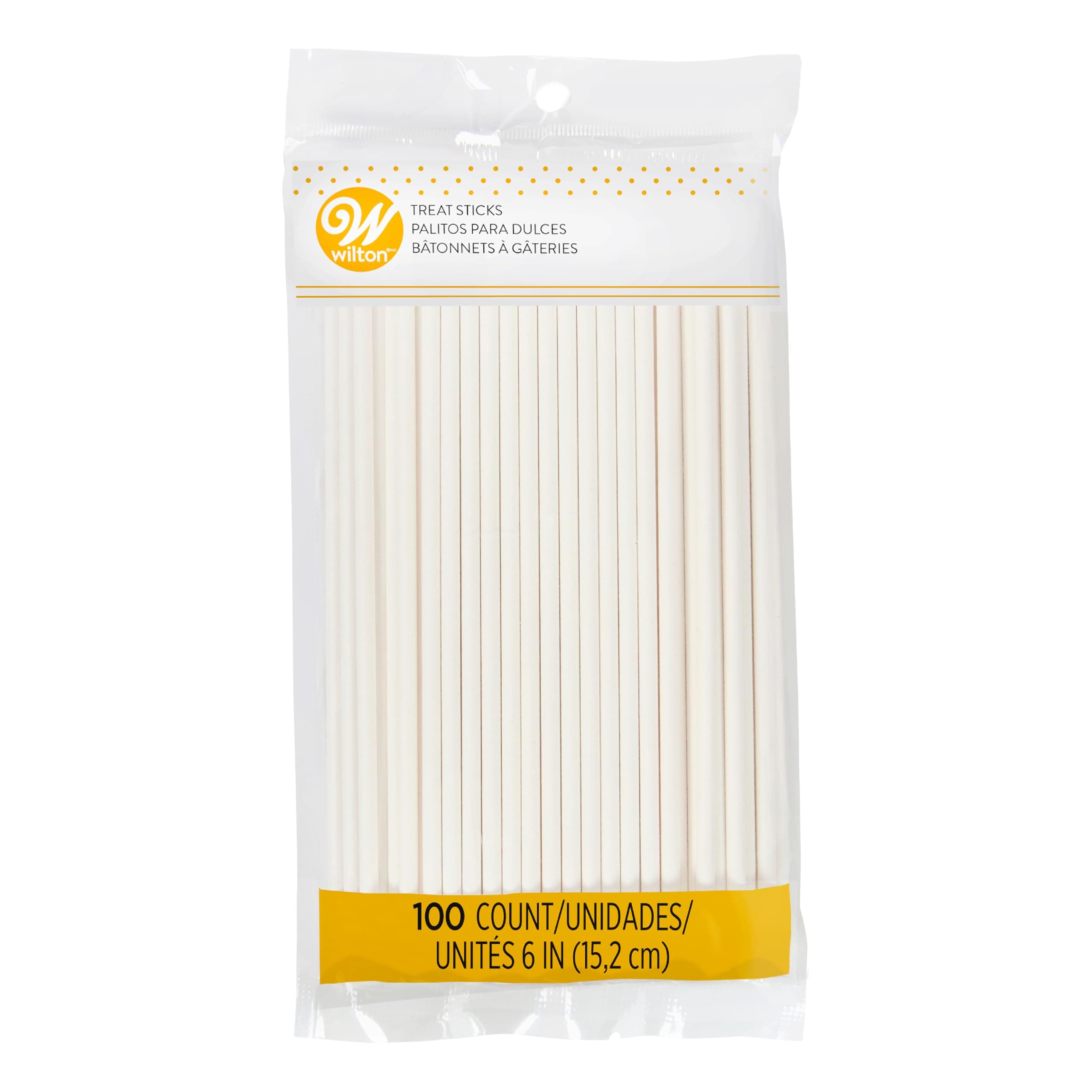 Wilton Lollipop Sticks 6-inch 100/Pkg-, Other, Multicoloured