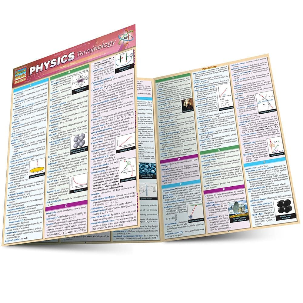 Physics Terminology: QuickStudy Laminated Reference Guide (Quick Study Academic)