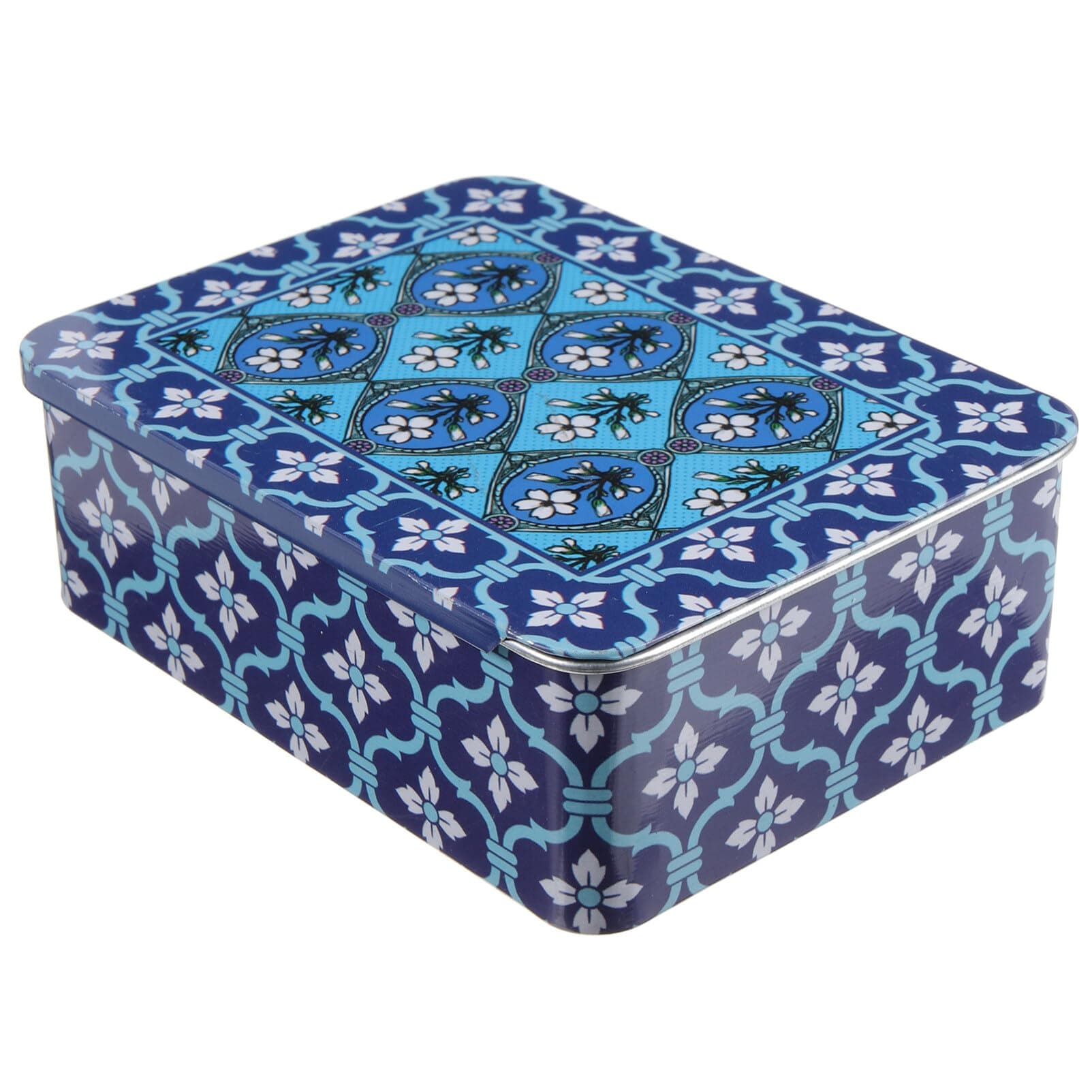 Luxshiny Retro Tin Box Cookie Storage Box Empty Metal Candy Tin Metal Gift Boxes with Lids for Home Banquet Party