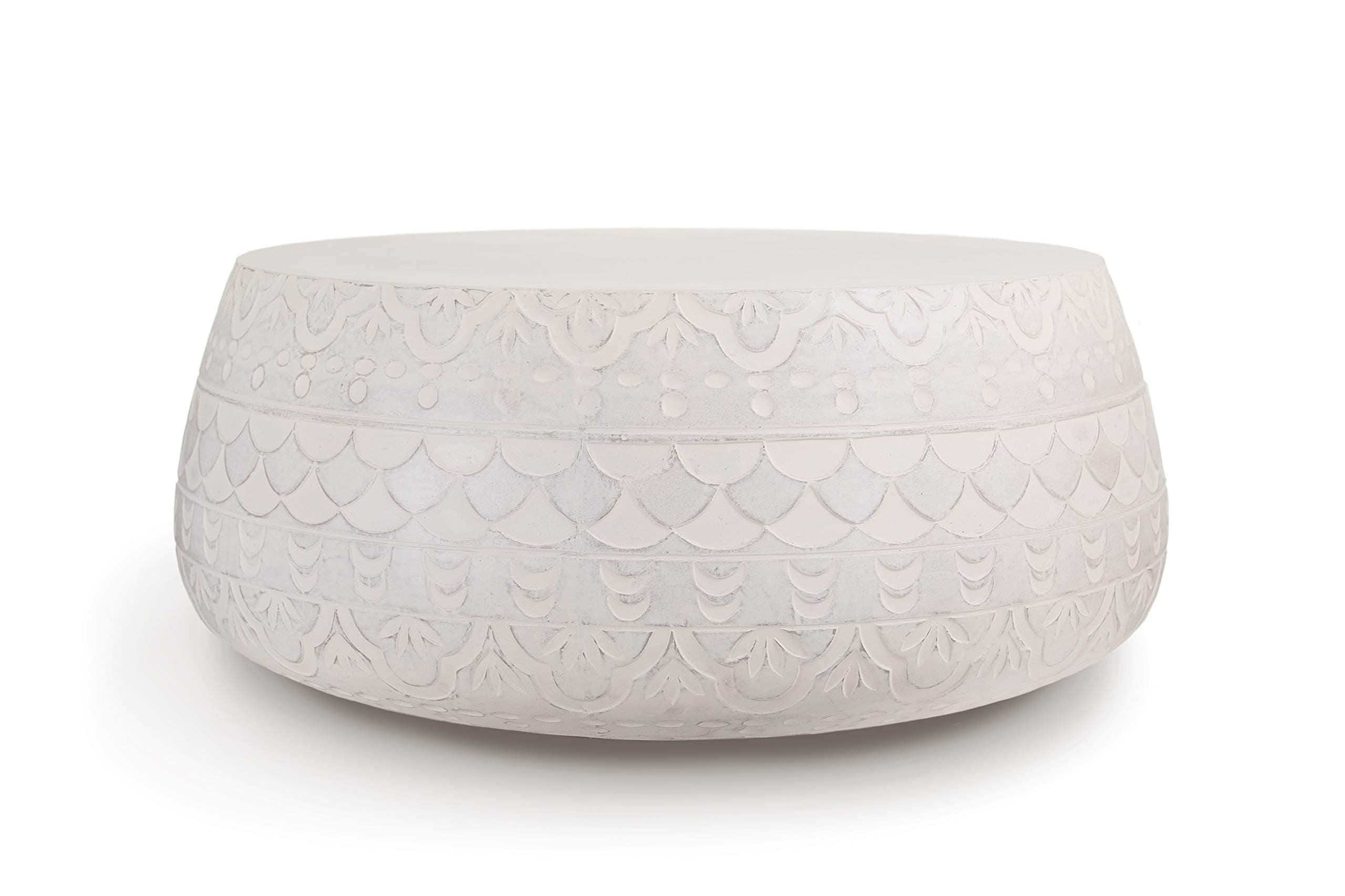 682674 Montgomery Concrete Coffee Table, One Size, Light Grey