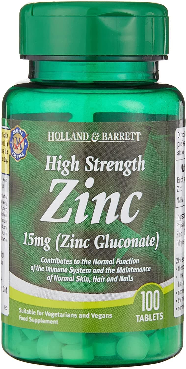 High Strength Zinc Gluconate (15mg)