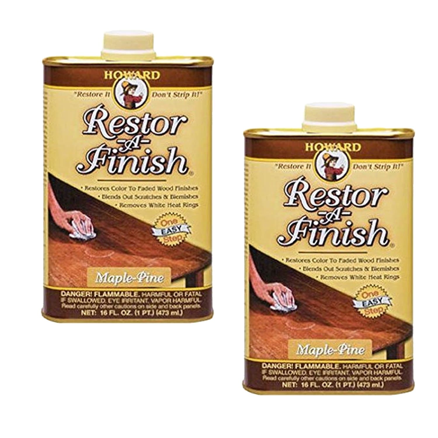 Howard RF6008 Restor-A-Finish, 8-Ounce, Maple-Pine (2-Pack)