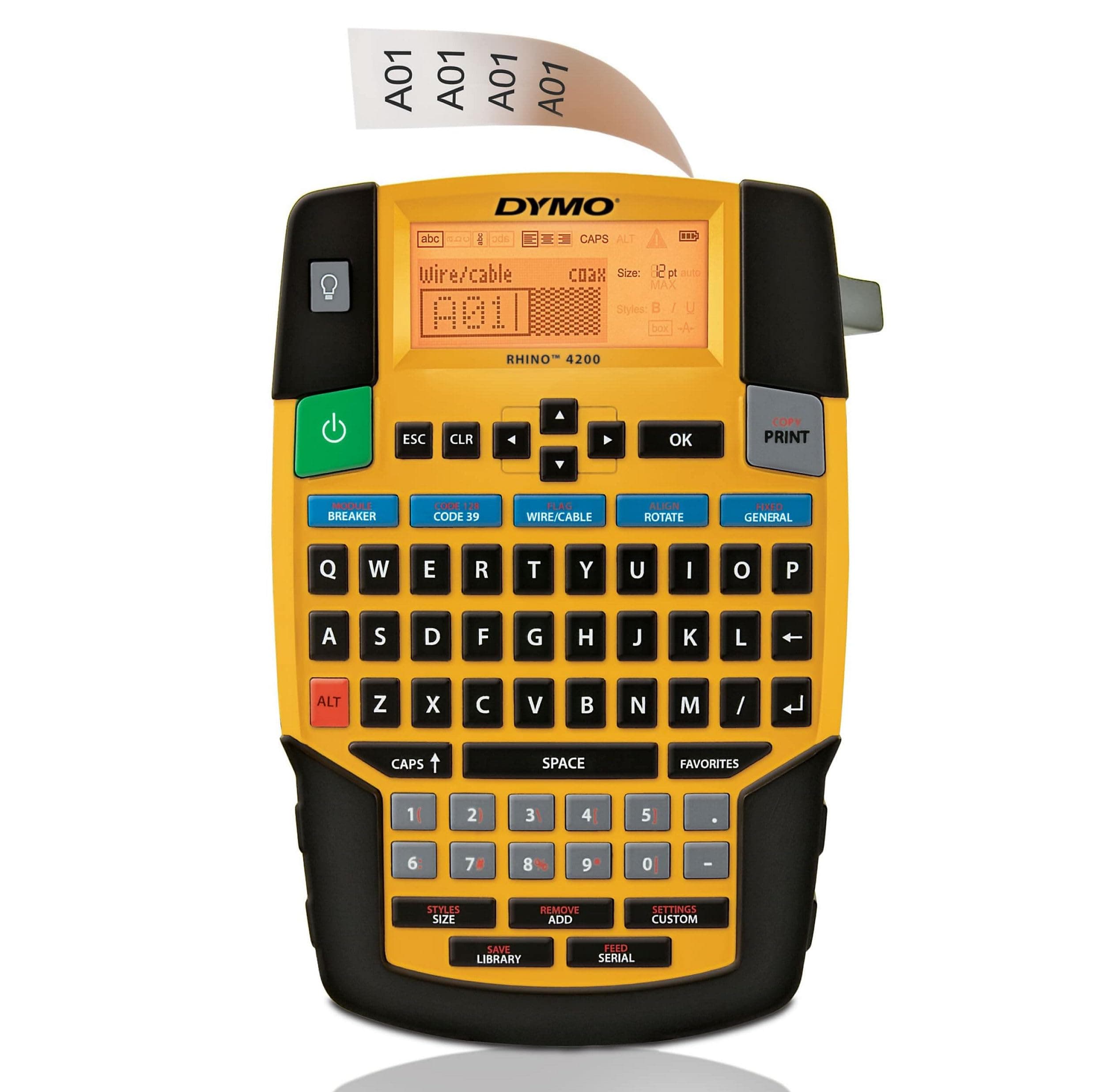 Dymo Rhino 4200 English Layout, Handheld use Label Maker