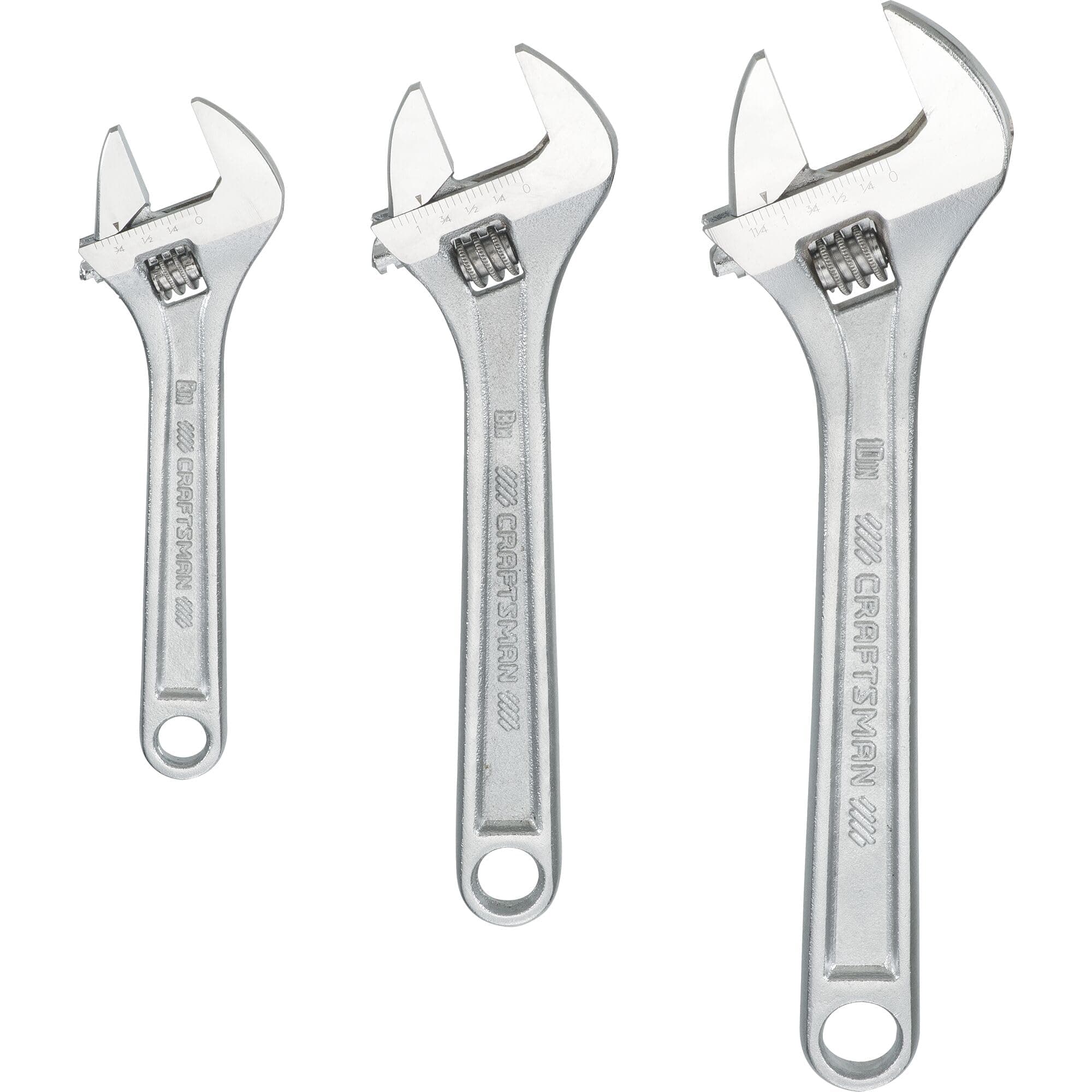 Craftsman adjustable wrench set, 3-piece (cmmt12001)