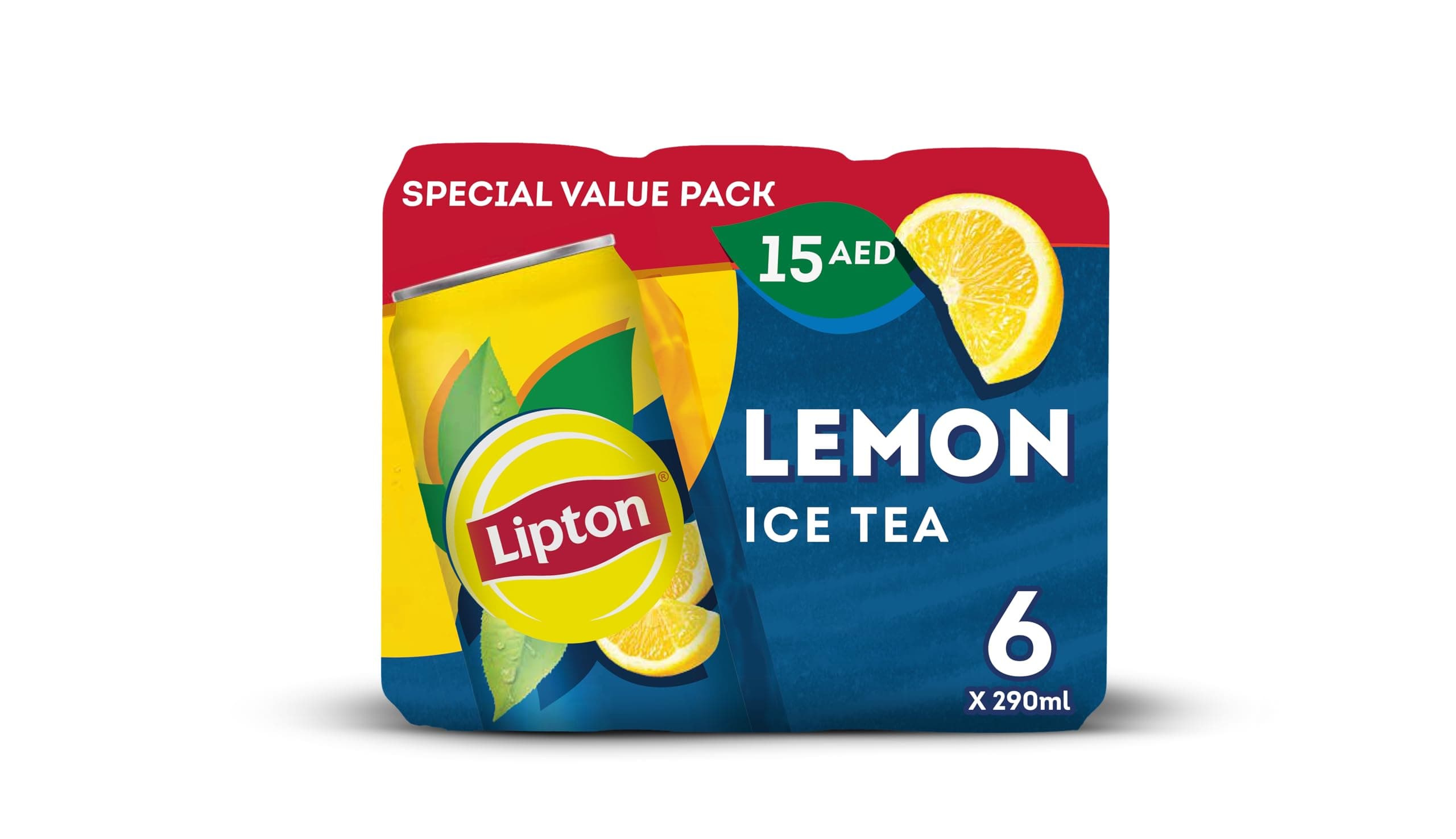 Lemon Ice Tea, Non-Carbonated Refreshing Drink, 290mlx6