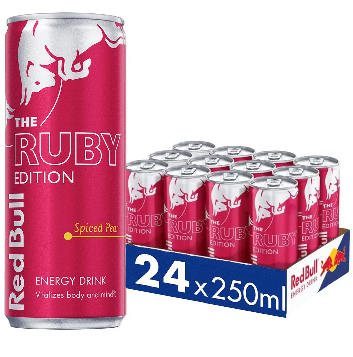 The Ruby Edition Spiced Pear Energy Drink 24 x 250 ml