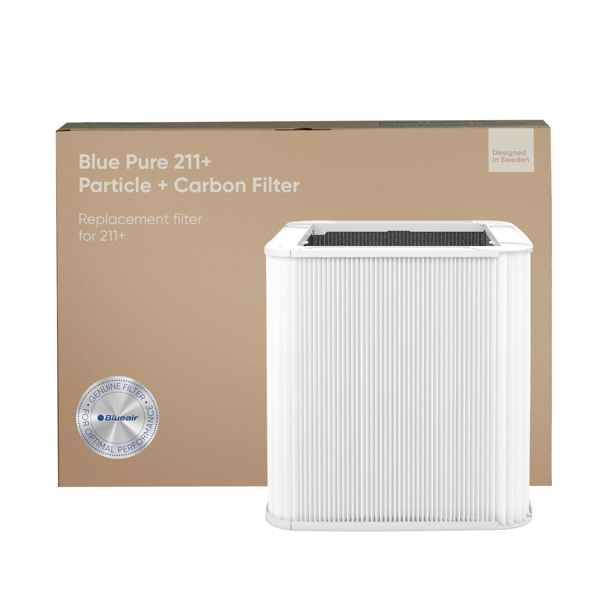 Blue Pure 211+ Genuine Replacement Filter, Particle and Activated Carbon, Fits Blue Pure 211+ Air Purifier (Non-Auto)