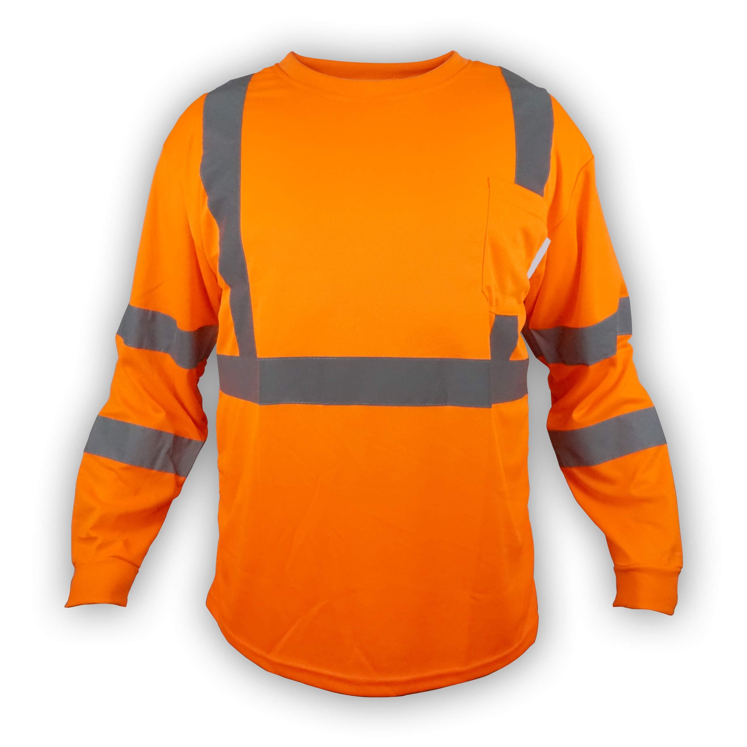 TrueCrest Construction Safety Long Sleeve T Shirt Men, Medium