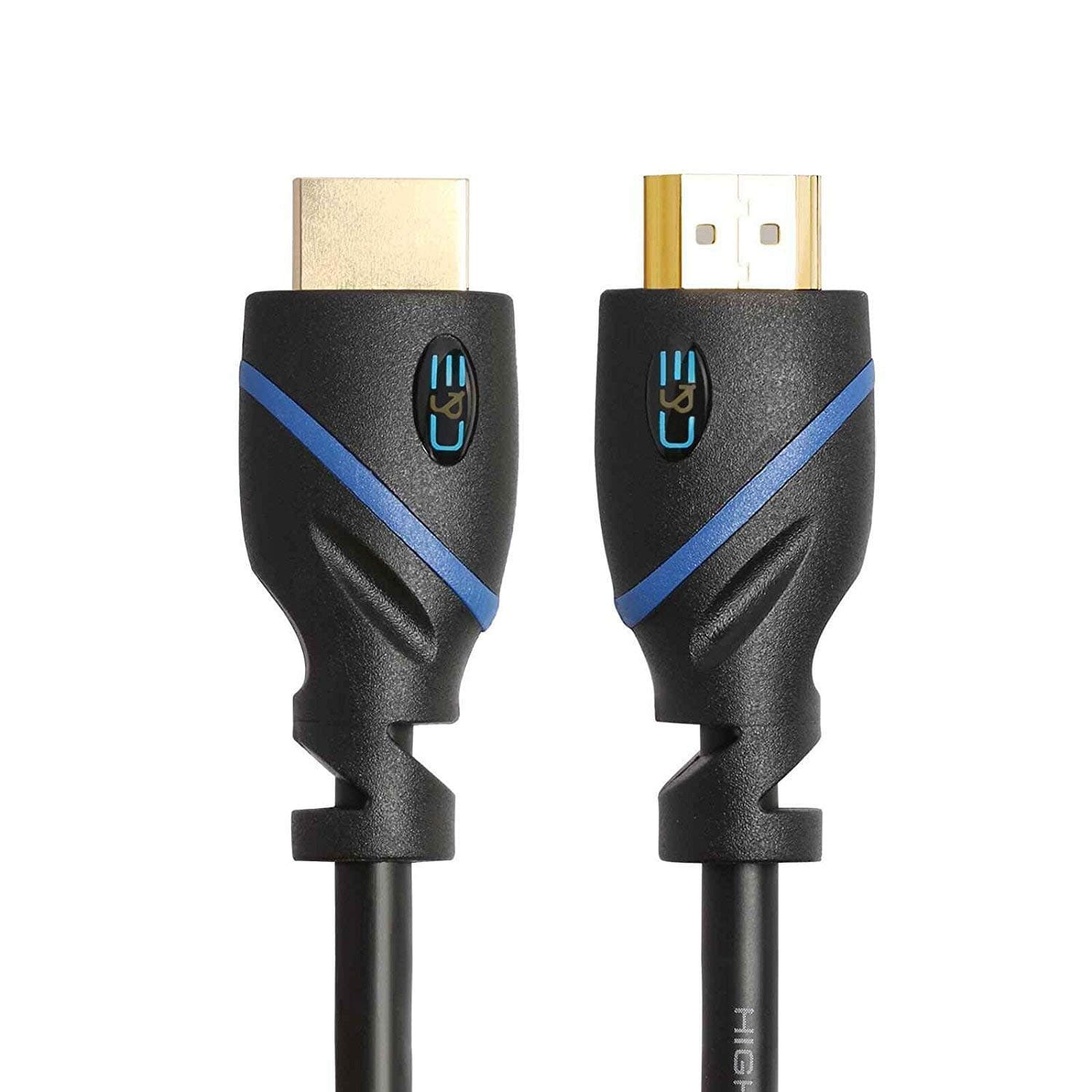 C & E HDMI-12 Ft -(M-M) 4K HDMI Cable High Speed 10.2GbpsCable,4K, 3D, 2160P, 1080P, Ethernet - Audio Return(ARC) Compatible UHD TV, Blu-ray, PS4, PS3, PC (Black, For TV)