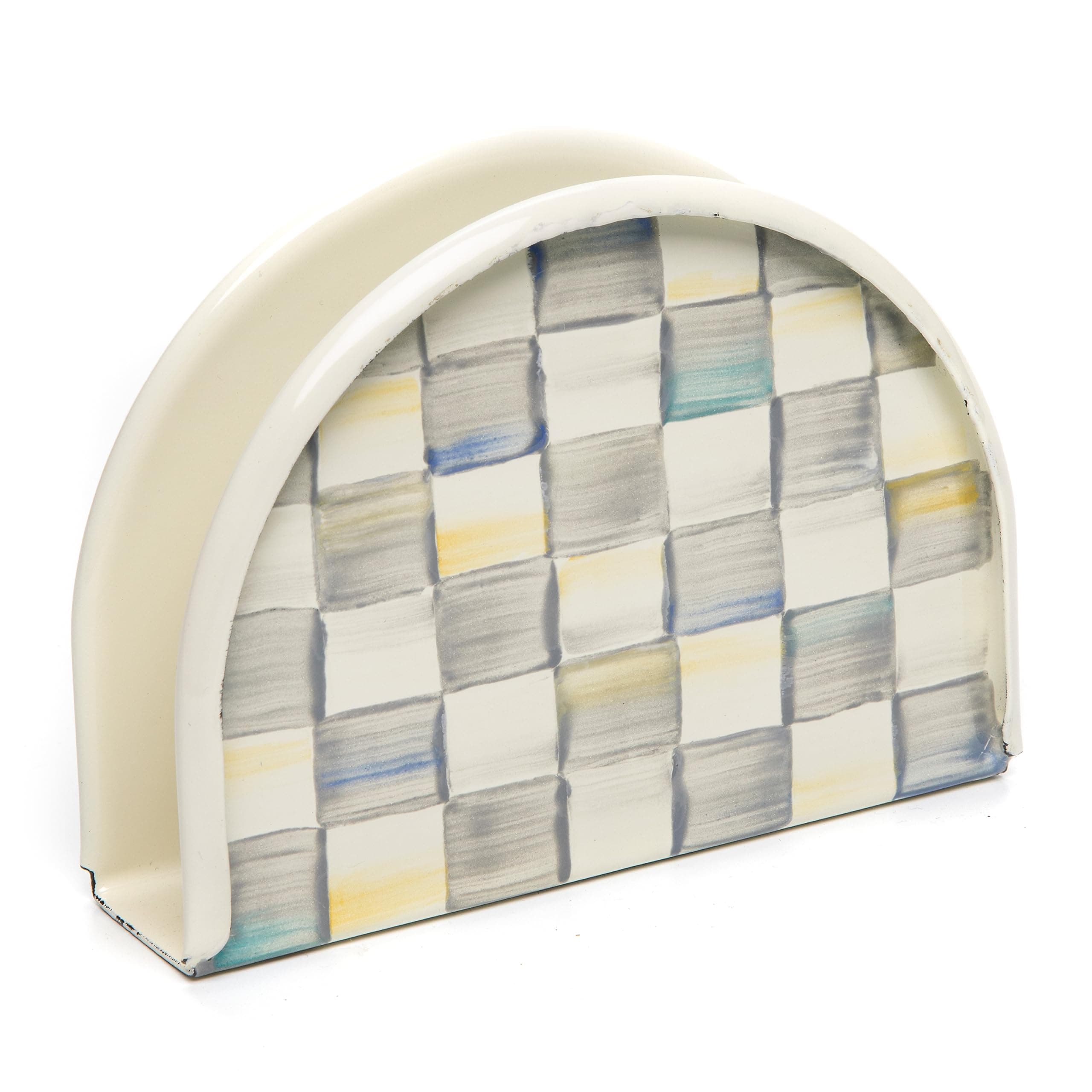Sterling Check Napkin Holder