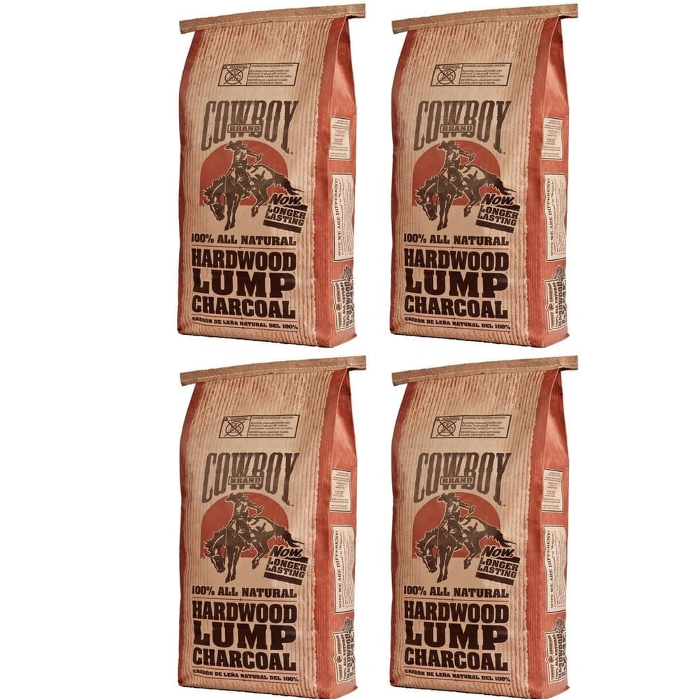 Cowboy 24220 Lump Charcoal, 20-Pound 4 Pack
