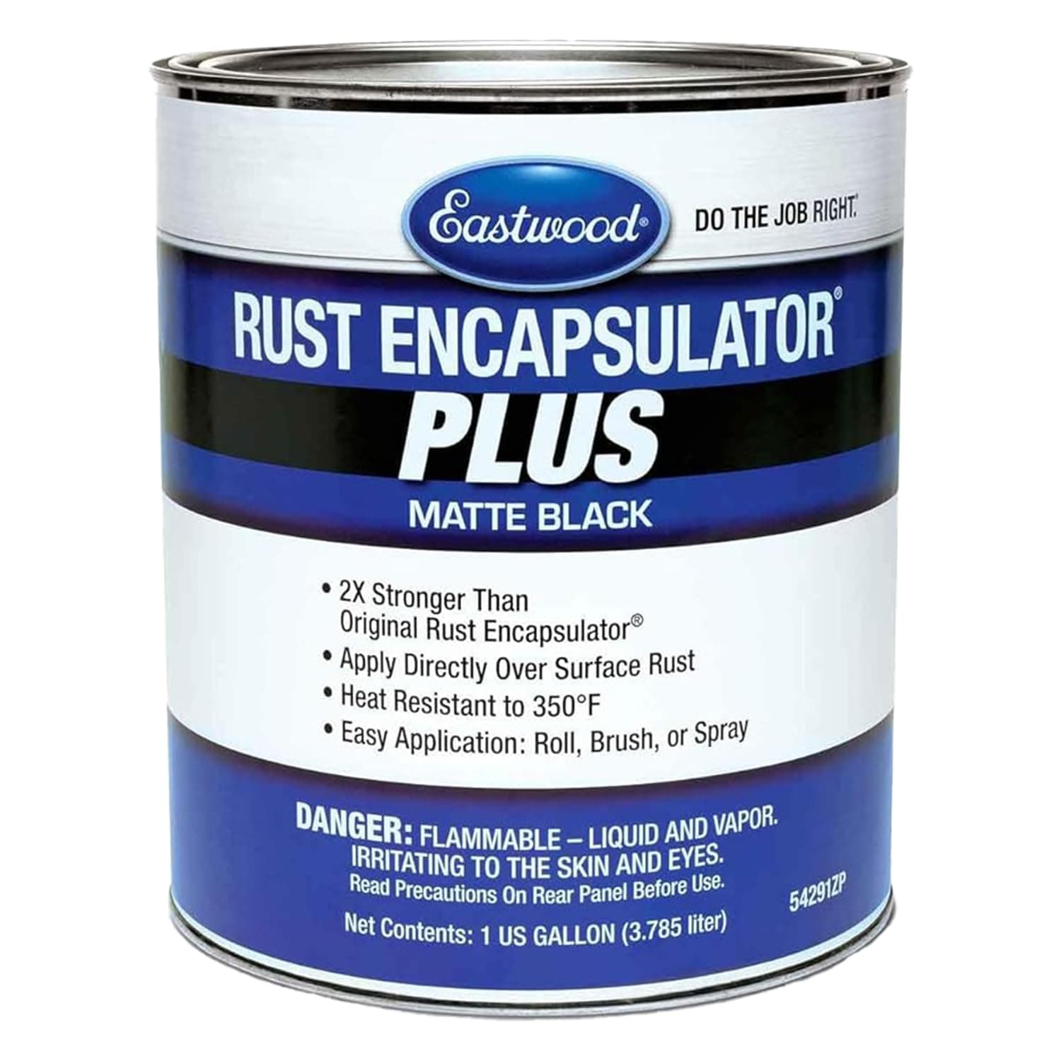 Matte Black Rust Encapsulator Plus | Long Lasting Durable Finish 1 Coat Maximum Rust Protection | Heat Resistance up to 350 degrees Fahrenheit | 1 Gallon, Matte Black
