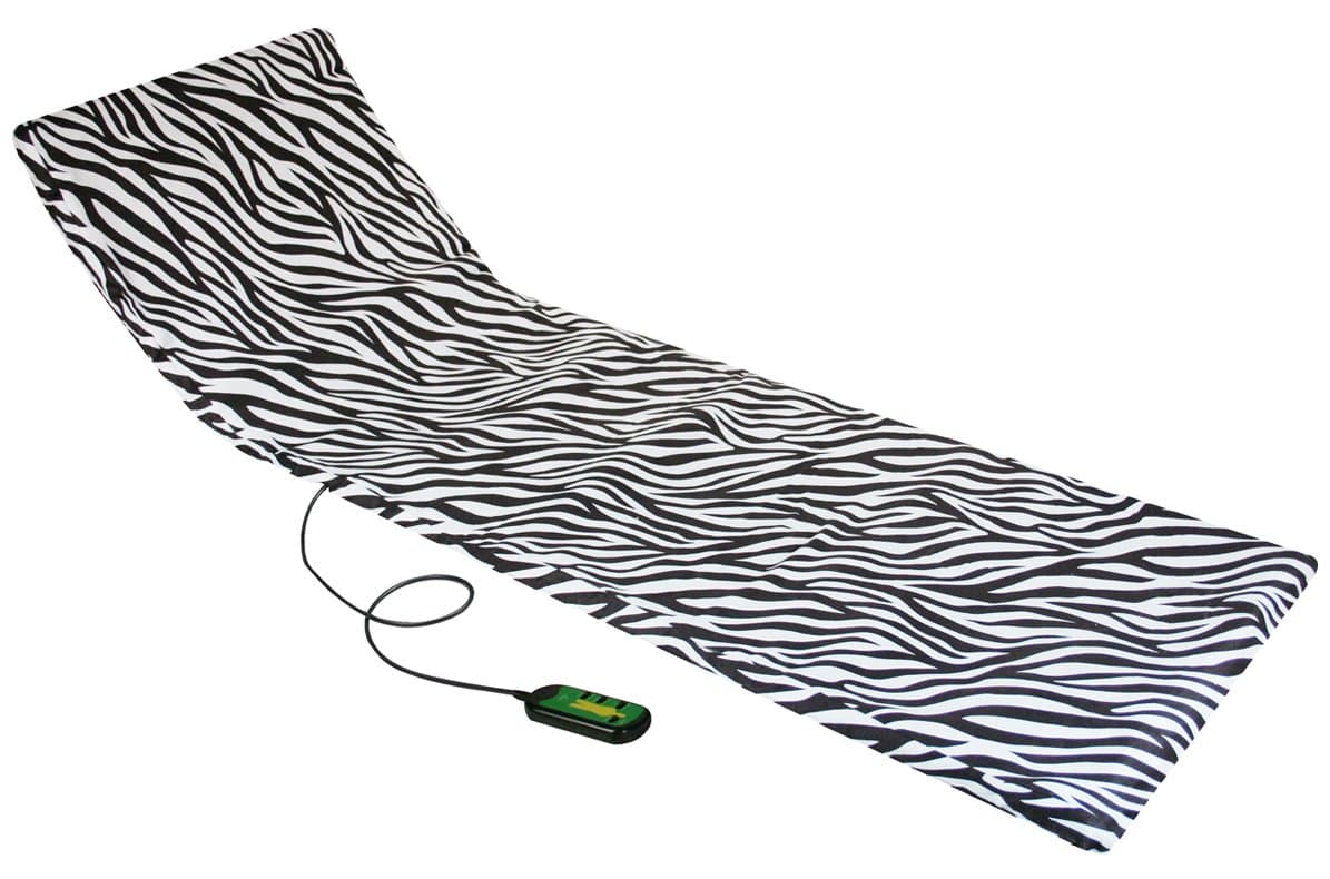 Hydas Massage Mat in Zebra Look With Heat