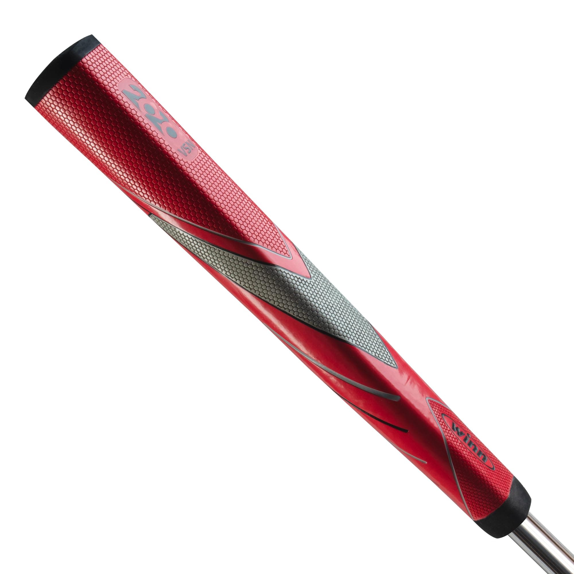 2020 VSN Jumbo Lite Pistol Putter Grip - Unmatched Feel & Performance | Winn's 2020·VSN Red Grips | Excel Polymer, Hexagon Pattern | Multiple Colors