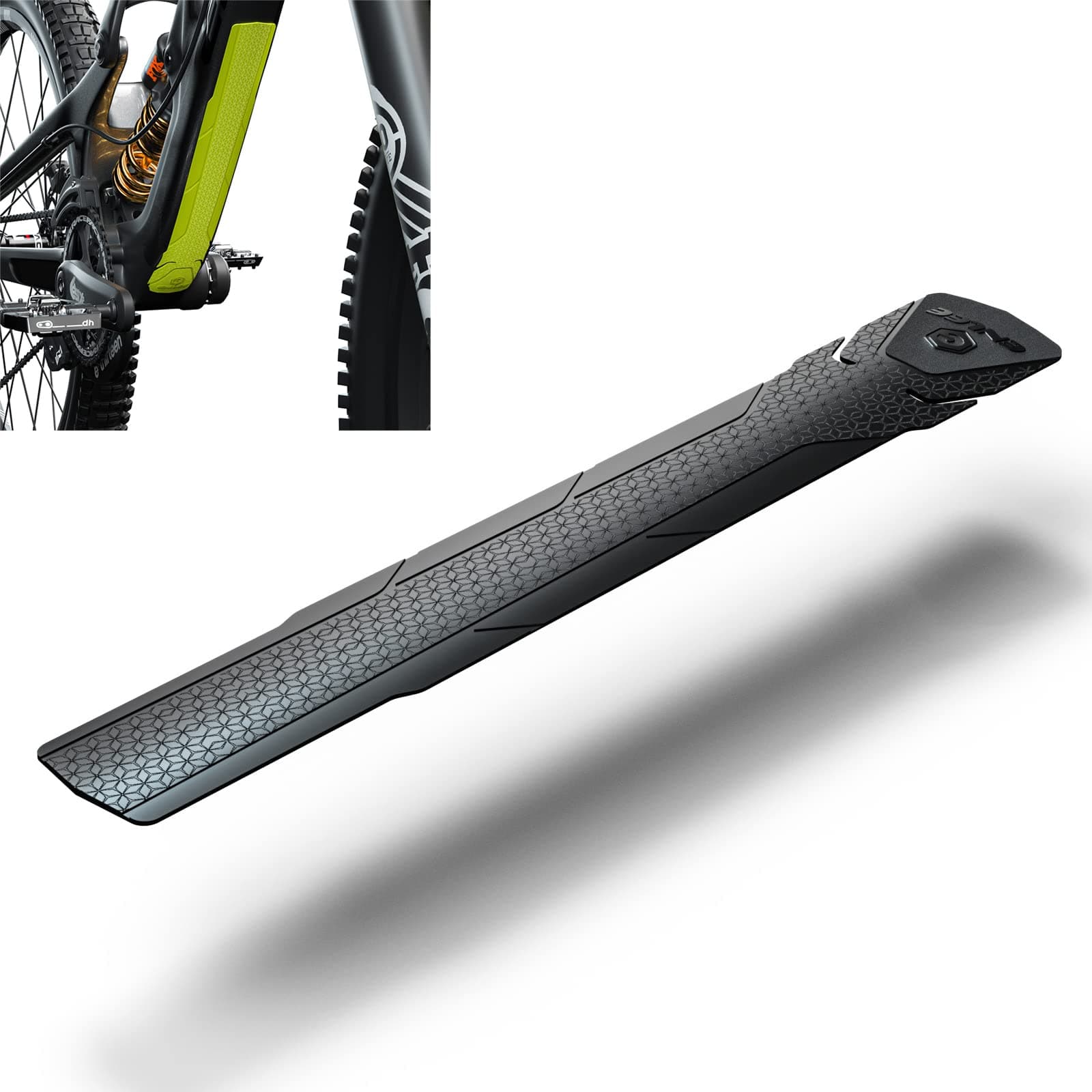 ENLEE Mountain Bike Down Tube Frame Protector, 3M MTB Bicycle Frame Guard - Protect The Bike from Collision and Scratch