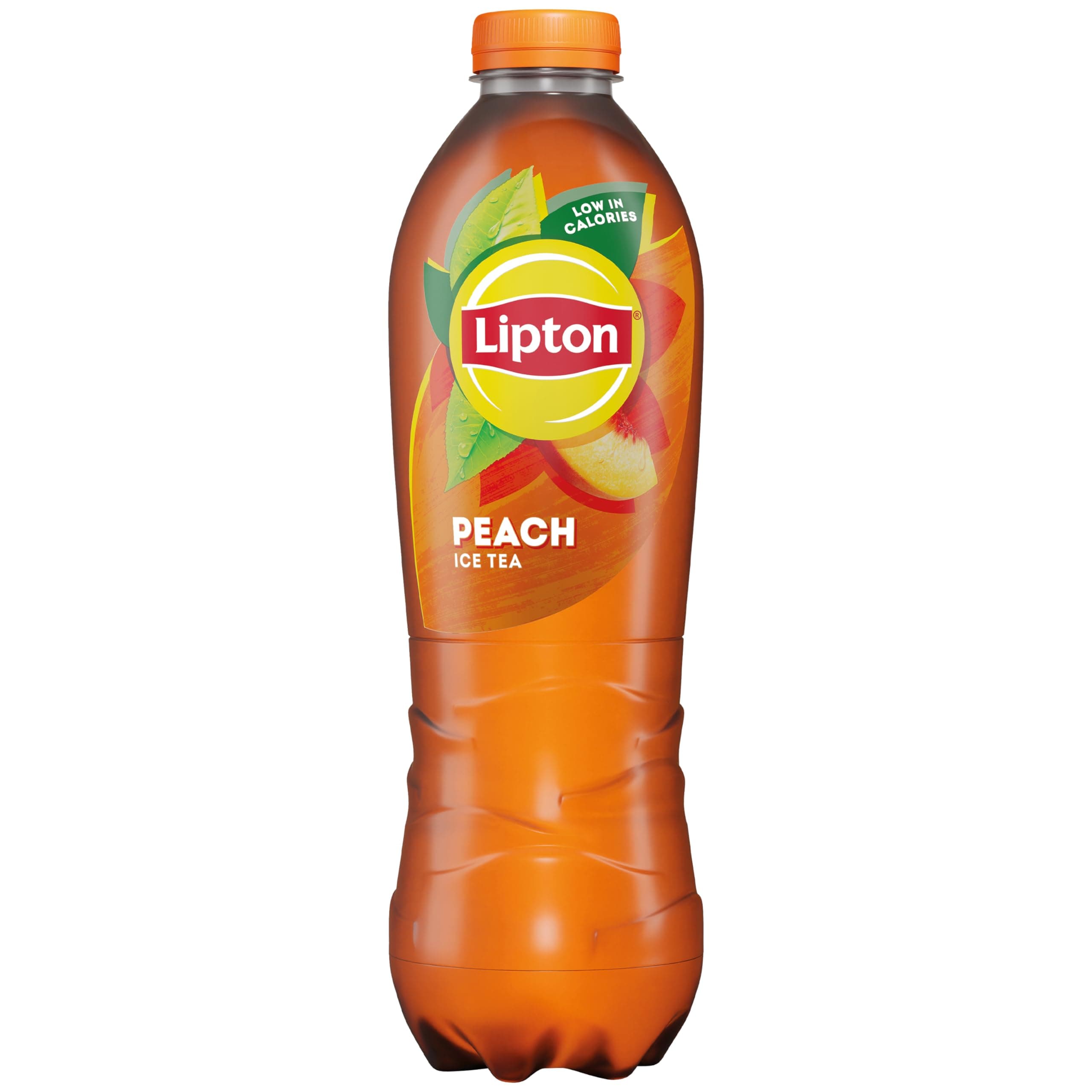 Lipton Peach Bottled Ice Tea 1.25 L, low calorie soft drink, 100% black tea extract