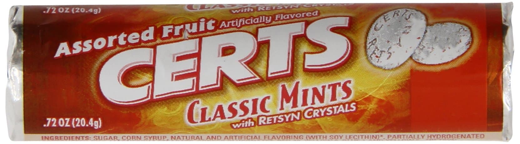 TUZZE Certs Classic Mints, Mixed Fruit, 12-Piece Packs (Pack of 24)