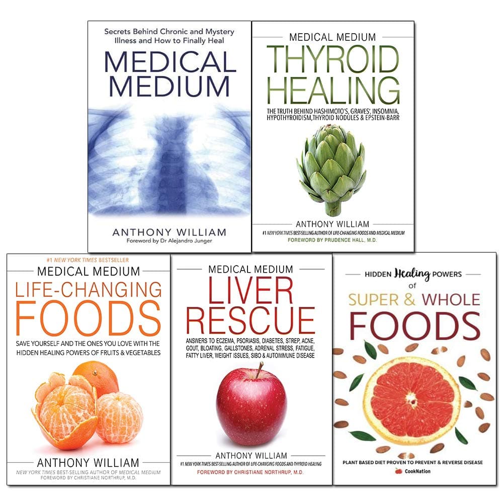 VERSAINSECT by Anthony William 5 Books Collection Set (Thyroid Healing, Life-Changing Foods, Medical Medium, Liver Rescue, Super & Whole Foods) Paperback