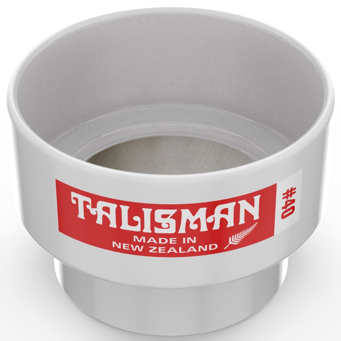 Talisman, Test Sieve, 40 Mesh, for Small Batch Slips, Glazes and Laboratory Use, 316 Steel Mesh, Polycarbonate Body