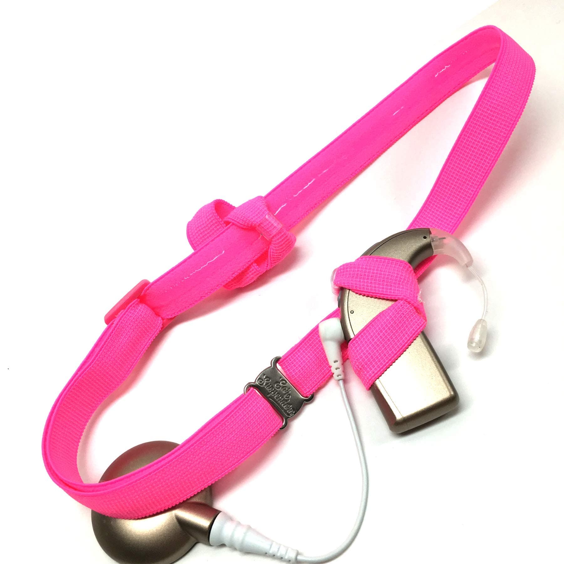 Headband for Cochlear Implant Retention (Neon Pink)