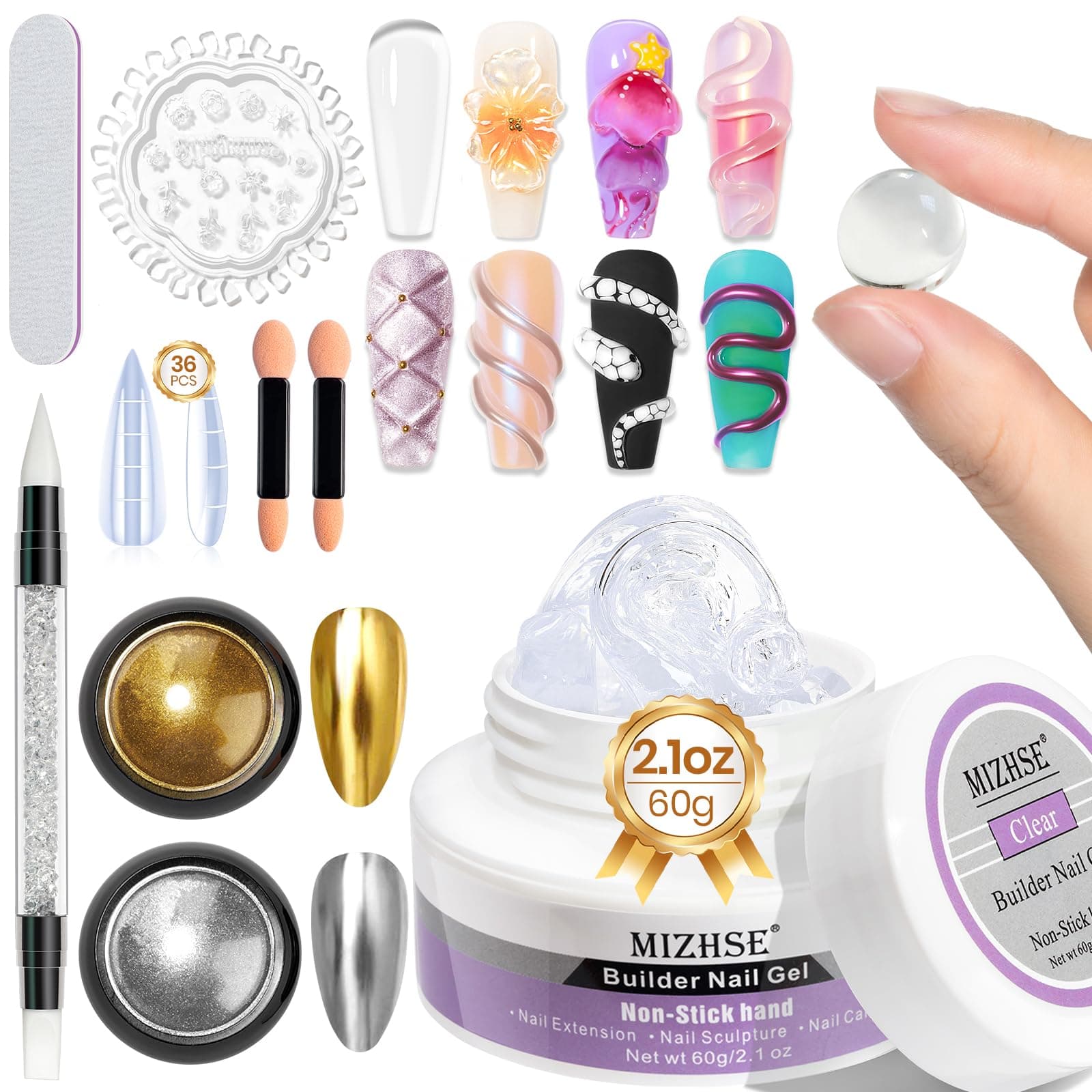 Clear Solid Builder Gel (1*60g)