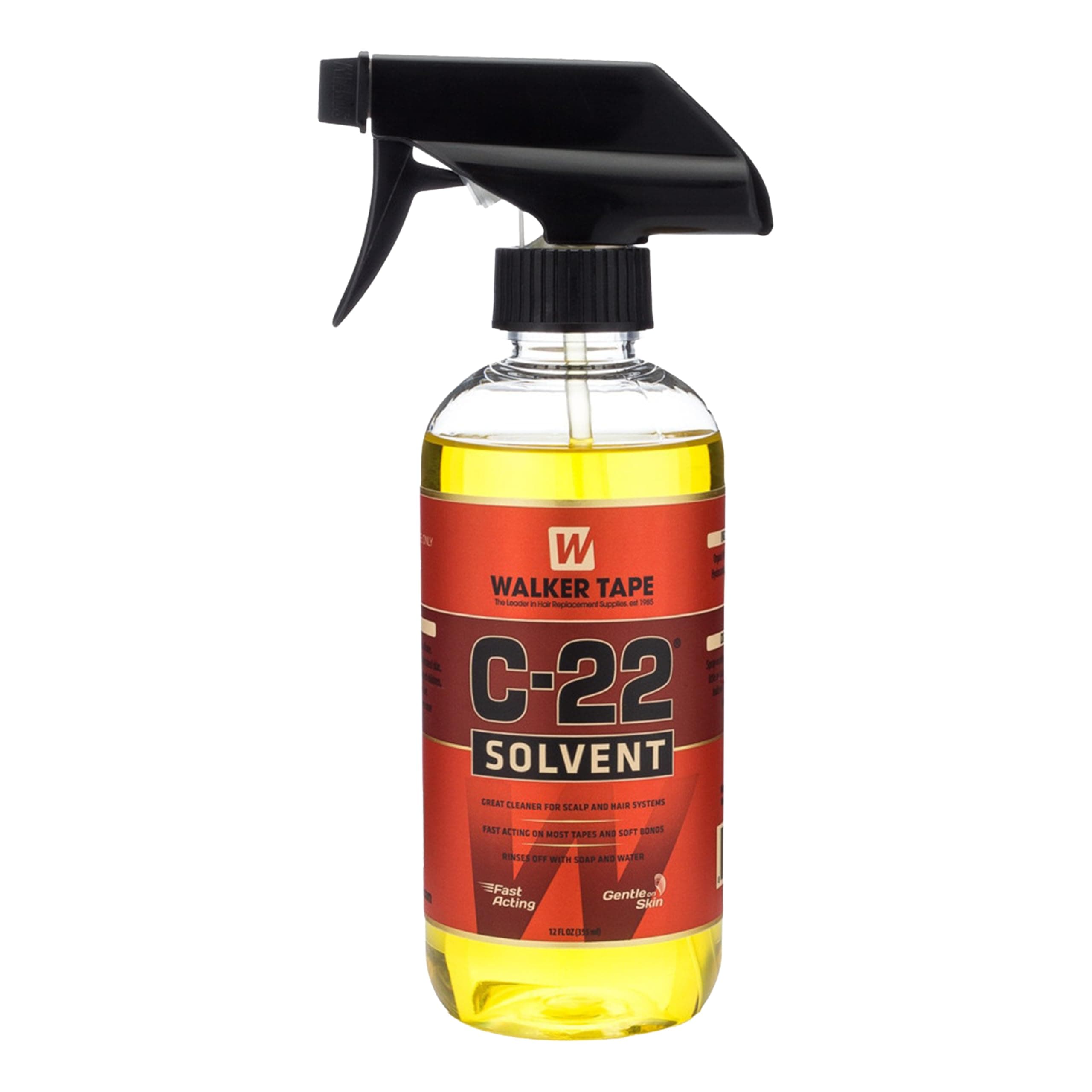 WALKER C 22 Adhesive Solvent. Oil base 12 oz. spray glue wig cleaner