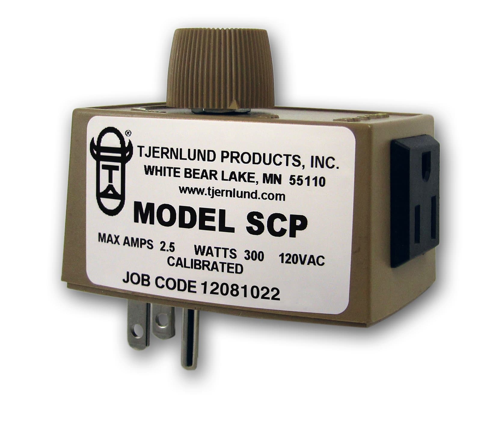 Tjernlund SCP Plug-in Fan Speed Control,Brown