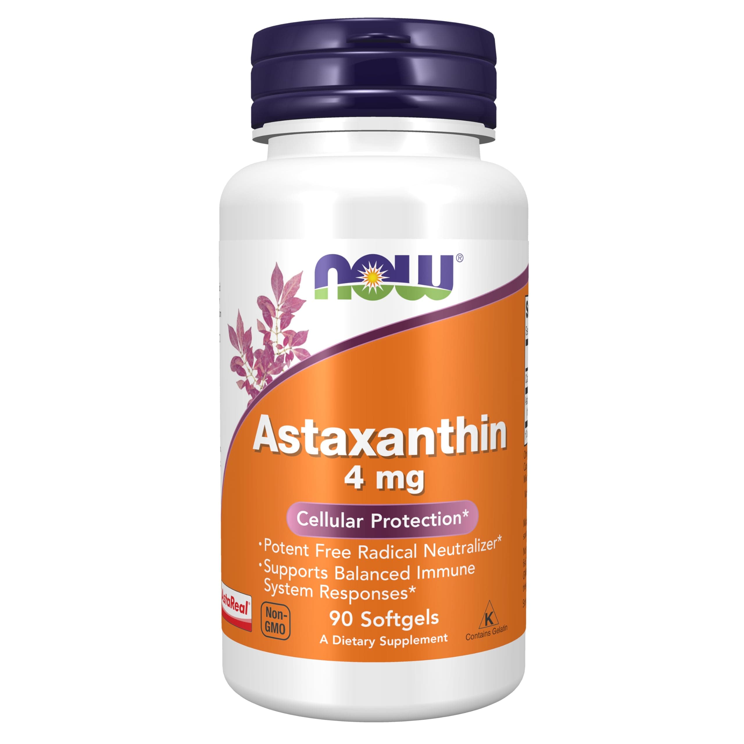 NOW Astaxanthin 4 mg,90 Softgel