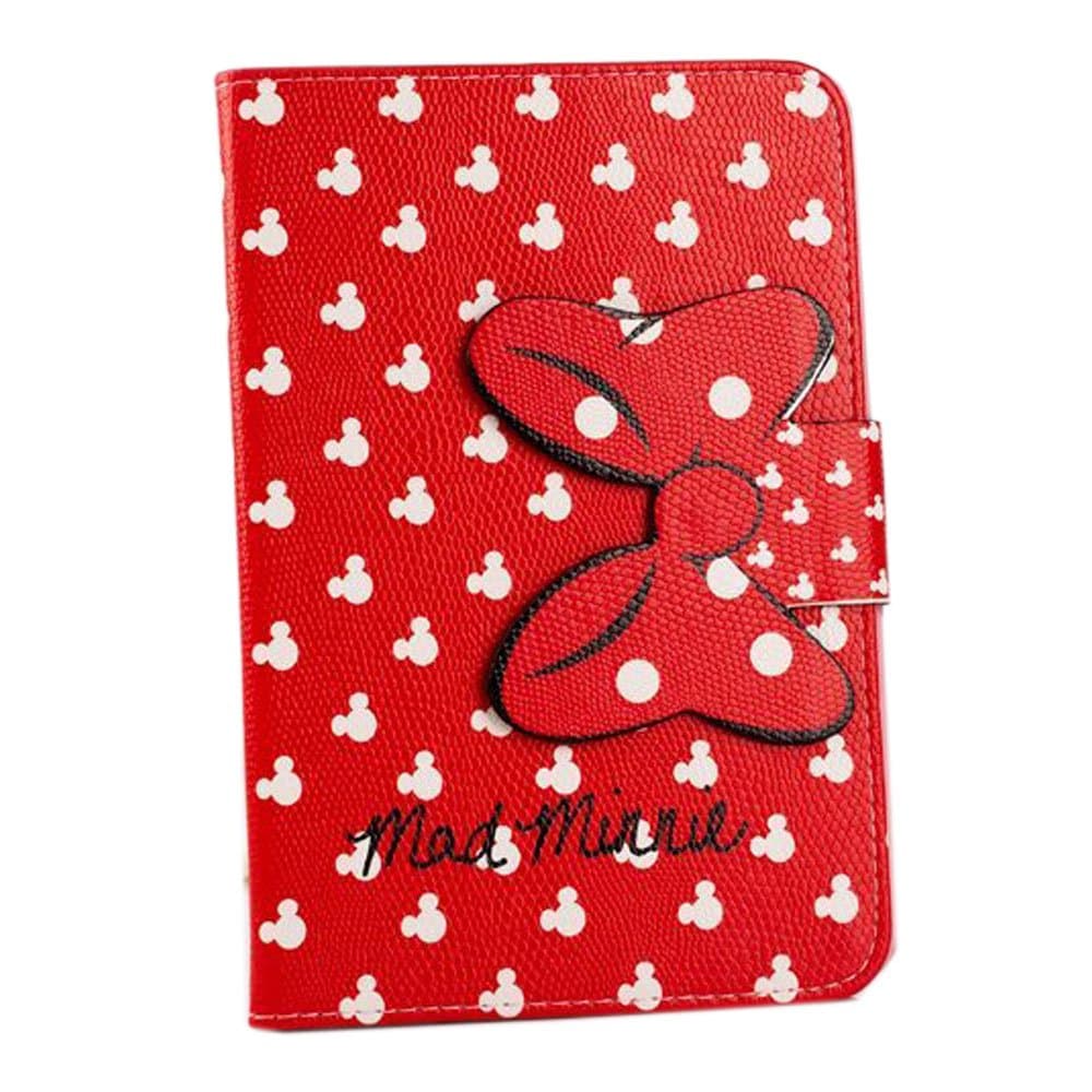 TFS Ipad Mini Cute Cartoon Pattern Flip Wallet PU Leather Bowknot Buckle Case With Soft TPU Stand Case With Card Slot Cover Skin For Apple Ipad Mini (001)