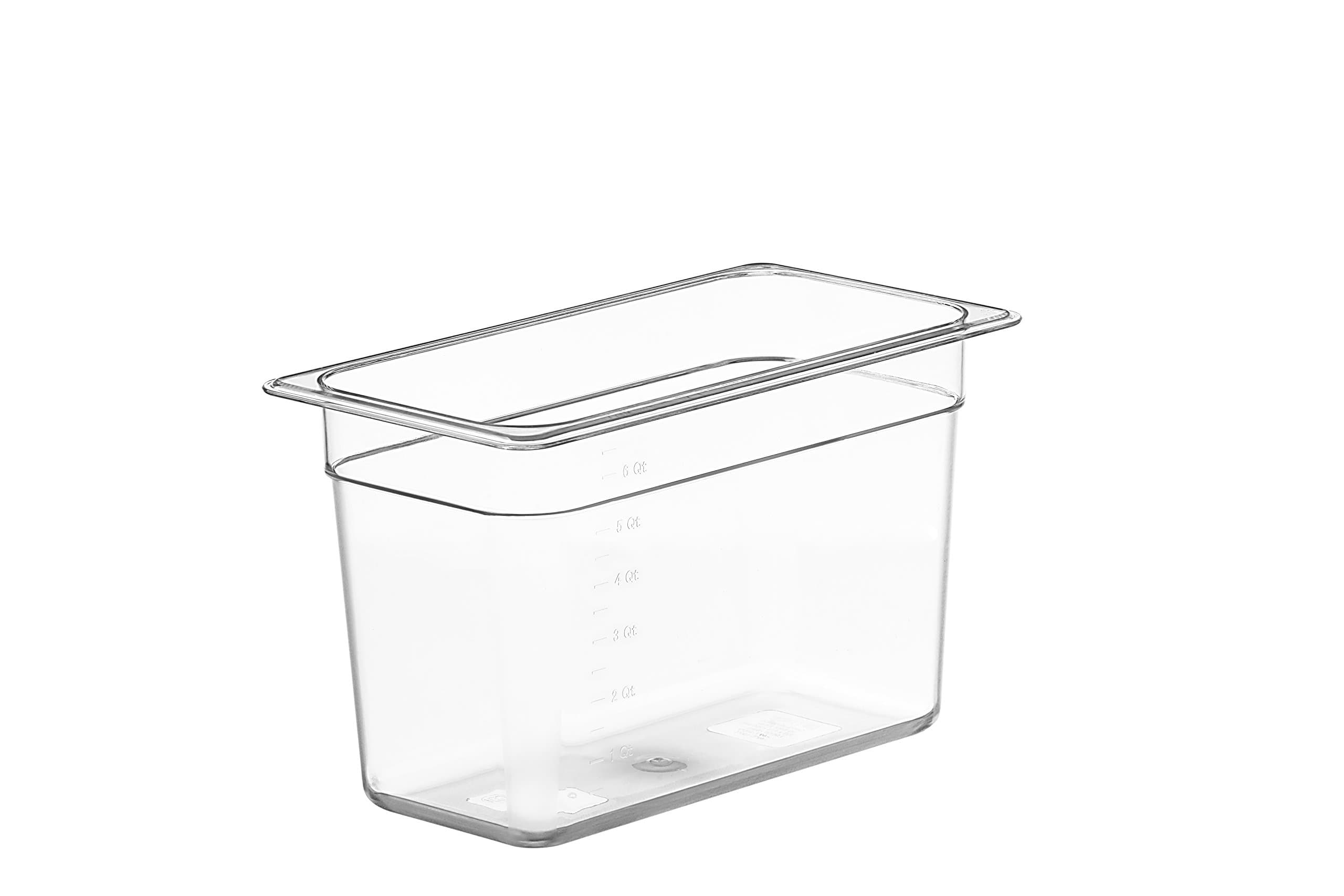 LIPAVI Sous Vide Container Model C5 – 1.75 Gallon, 12.7 X 7 Inch, Height 8 Inch. Strong, Clear Polycarbonate. Matching Lids for Anova, Joule and more. Matching Sous Vide Rack LIPAVI Model L5