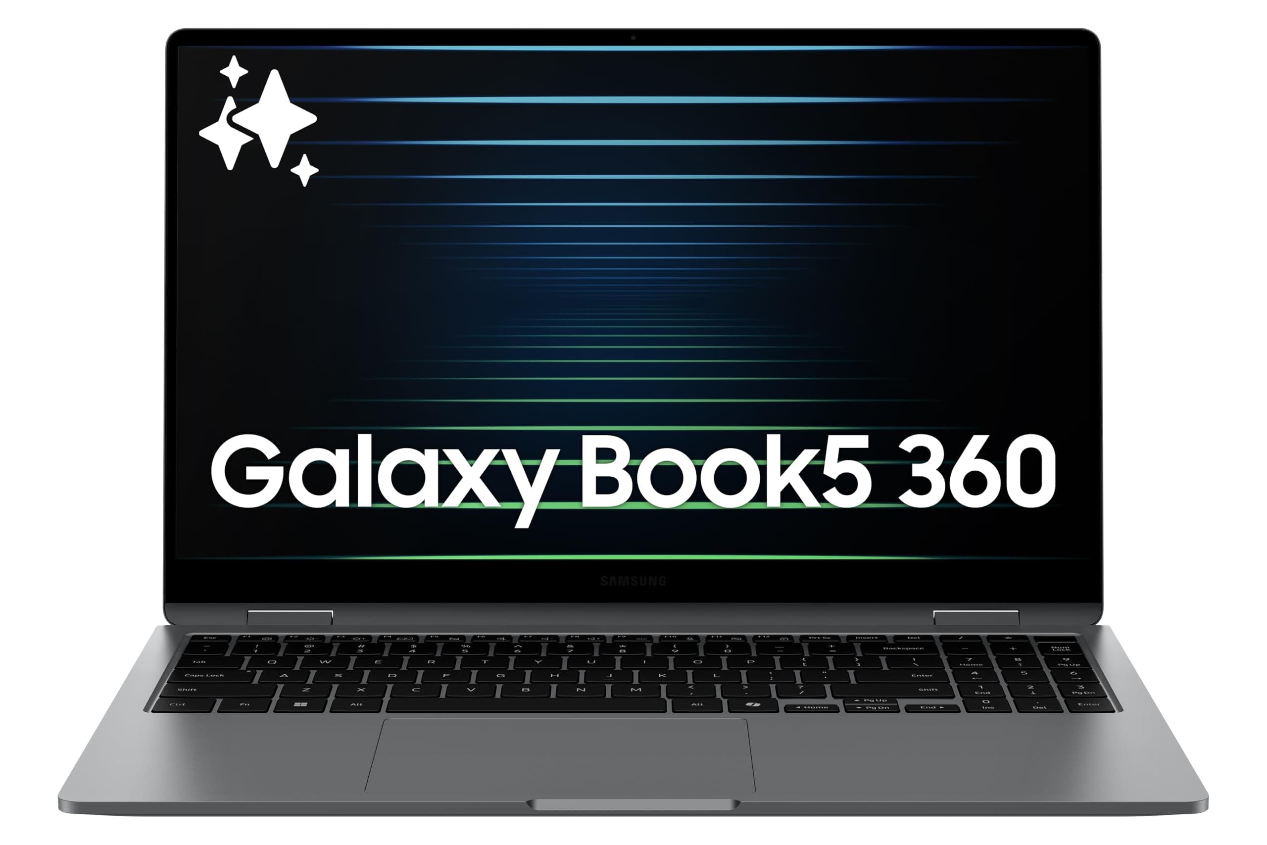 Samsung 15.6” Galaxy Book5 360 Copilot AI Laptop PC Computer, FHD AMOLED Touchscreen, 16GB / 512GB, Dolby Atmos Quad Speakers, All-Day Battery Life, NP750QHA-KA1US