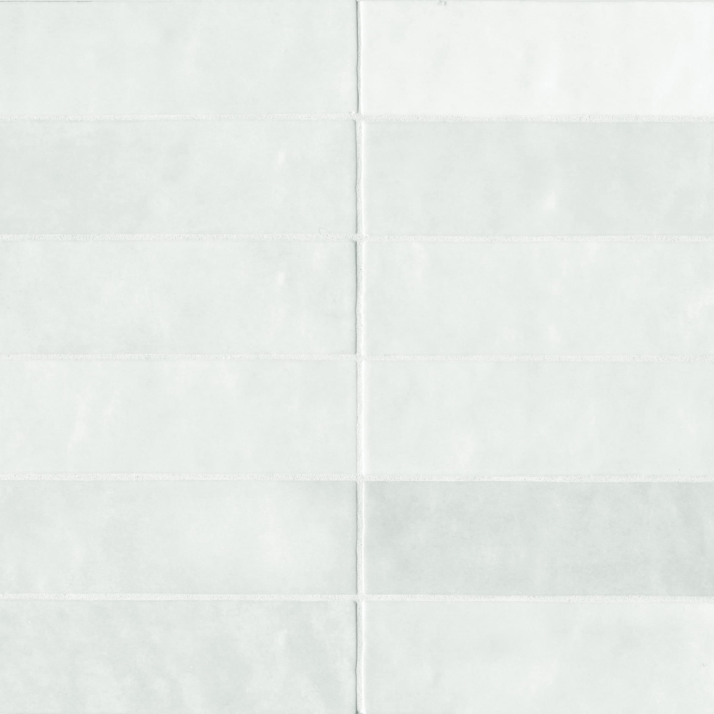 Bedrosians Cloe Gloss Ceramic Tile 2.5" x 8", White (76-Pack, 10.64 SF)