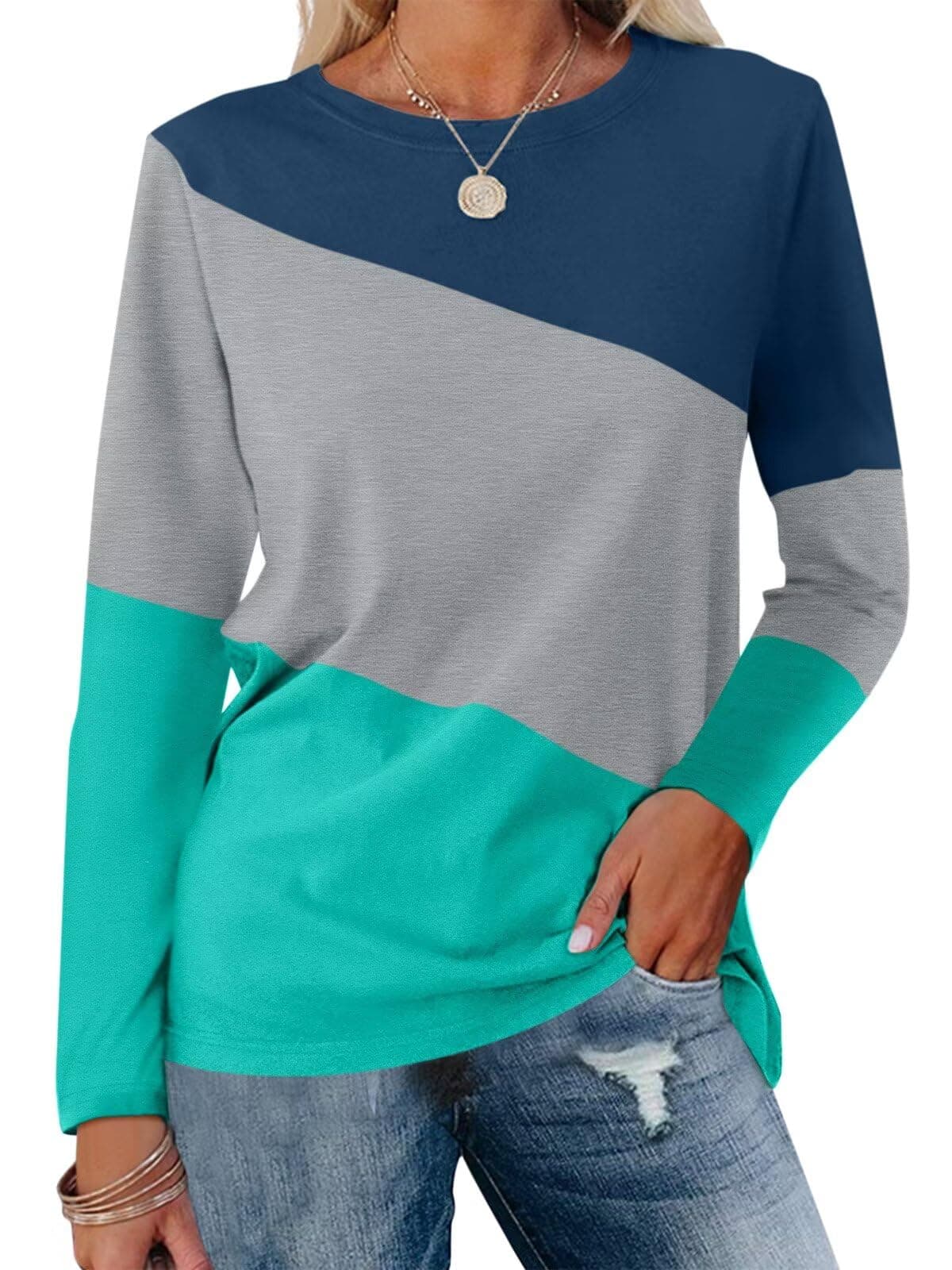 ORANDESIGNE Women's Classic Tunic Shirt