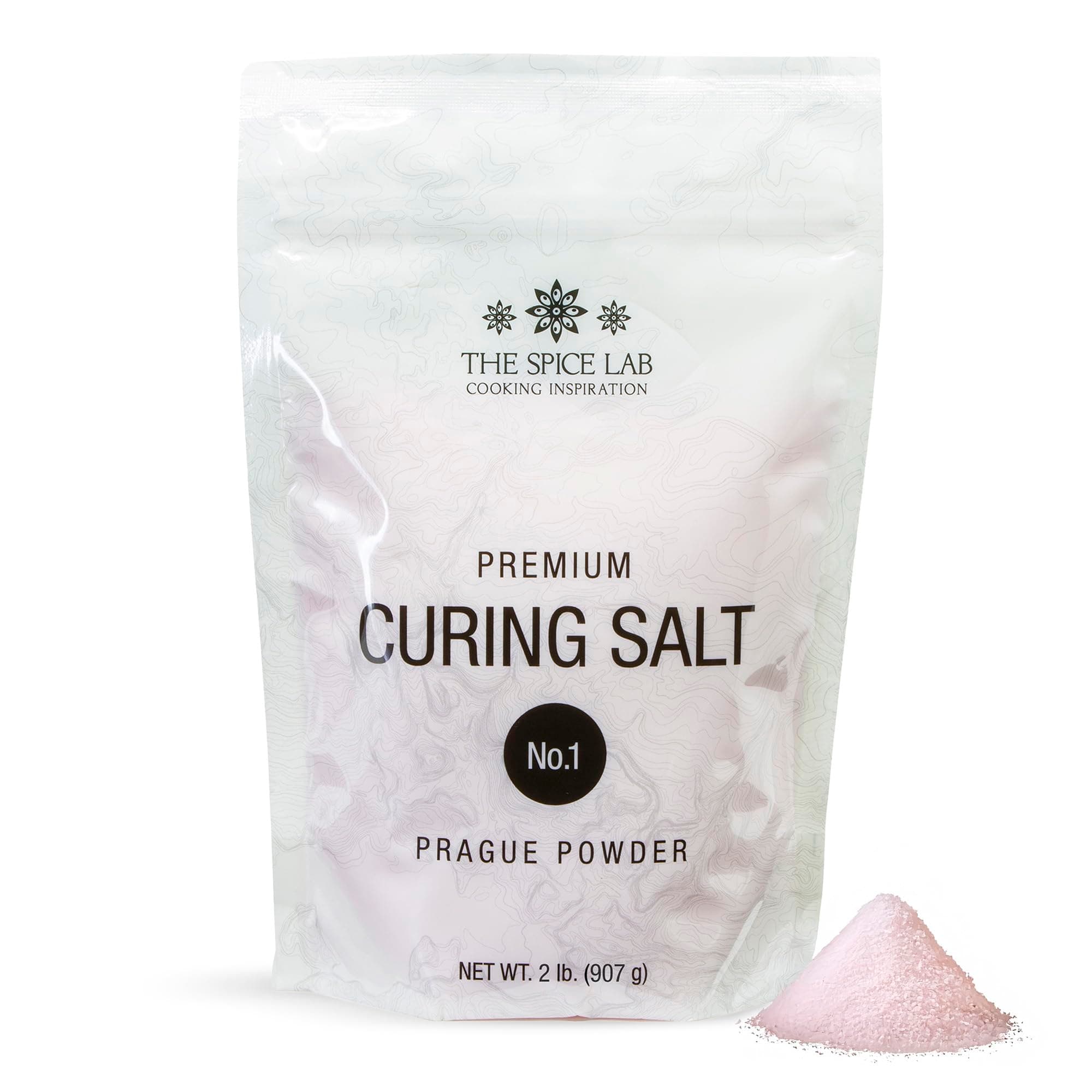 The Spice Lab Curing Salt #1 (2 Lb Bag) Pink Curing Salt (Prague Powder 1) 6.25% Sodium Nitrite Curing Salt for Meat, Game, Bacon Cure, Brining Salt, Jerky Cure, Brisket & Corned Beef - Made in USA