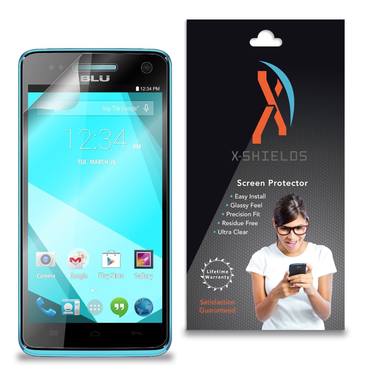 XShields© (5-Pack) Screen Protectors for BLU Studio 5.0 C HD (Ultra Clear)