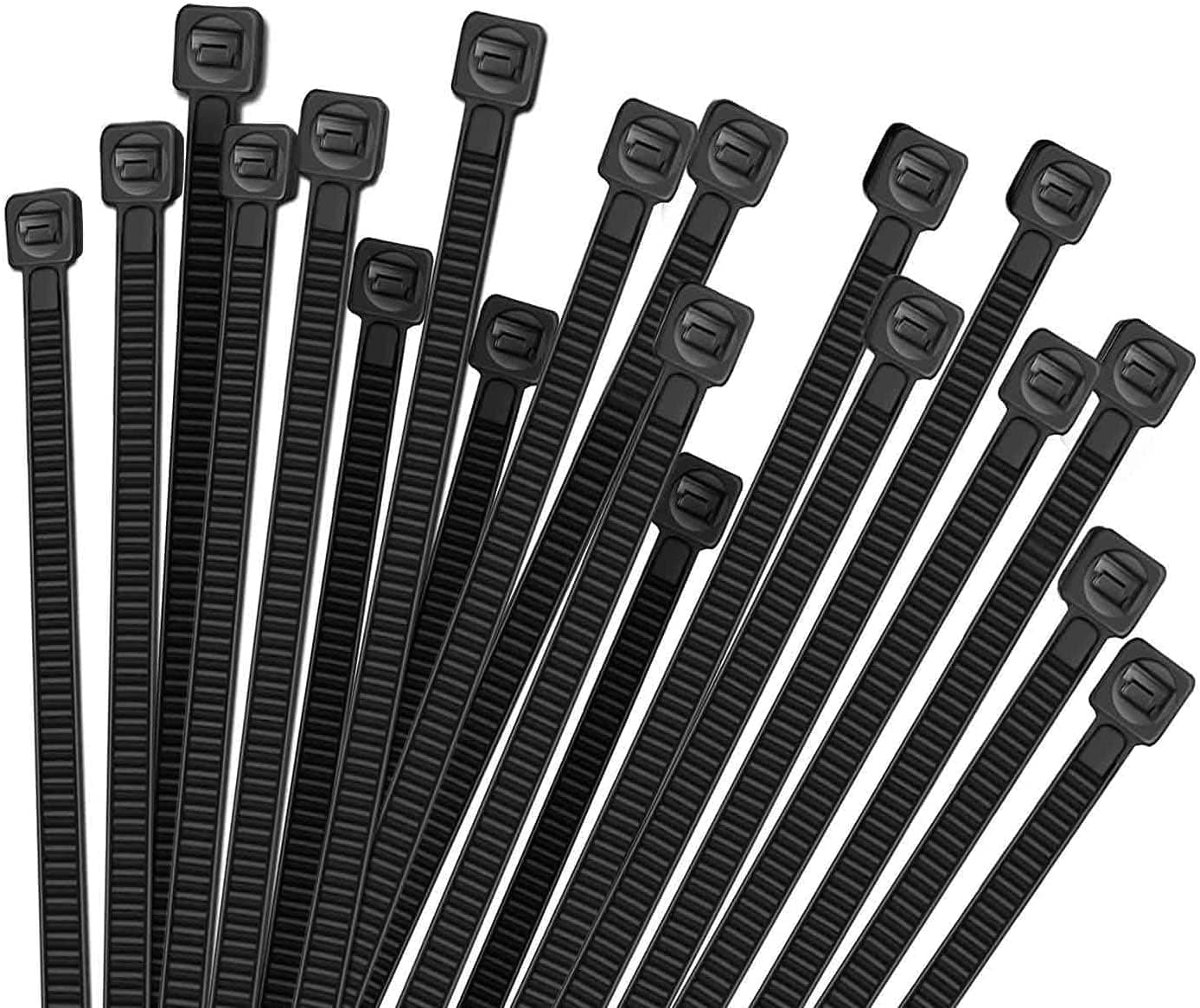 Cable Tie (300mm, 100 Pieces, Black) (Black)
