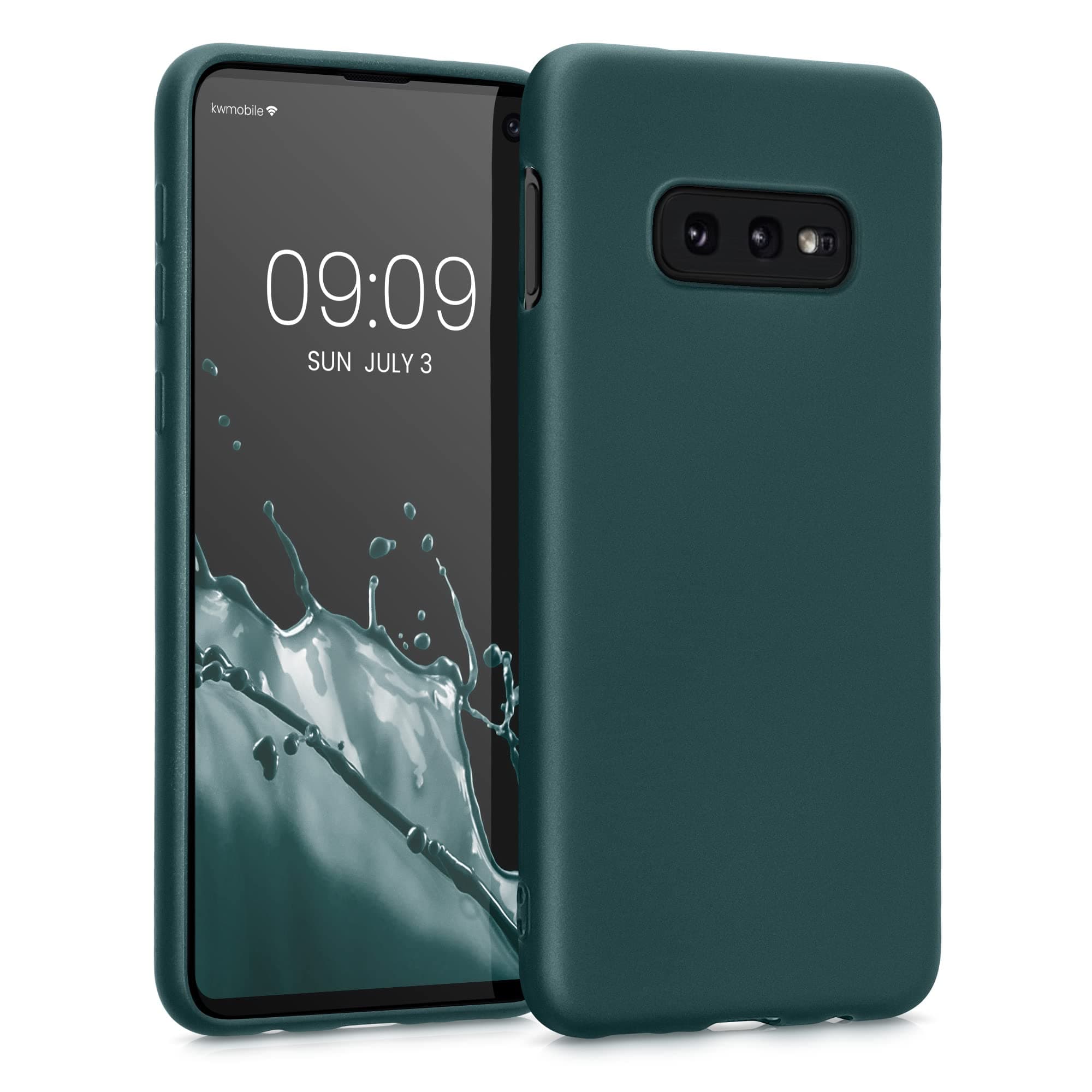 Case Compatible with Samsung Galaxy S10e Case - Soft Slim Metallic TPU Silicone Cover - Metallic Teal