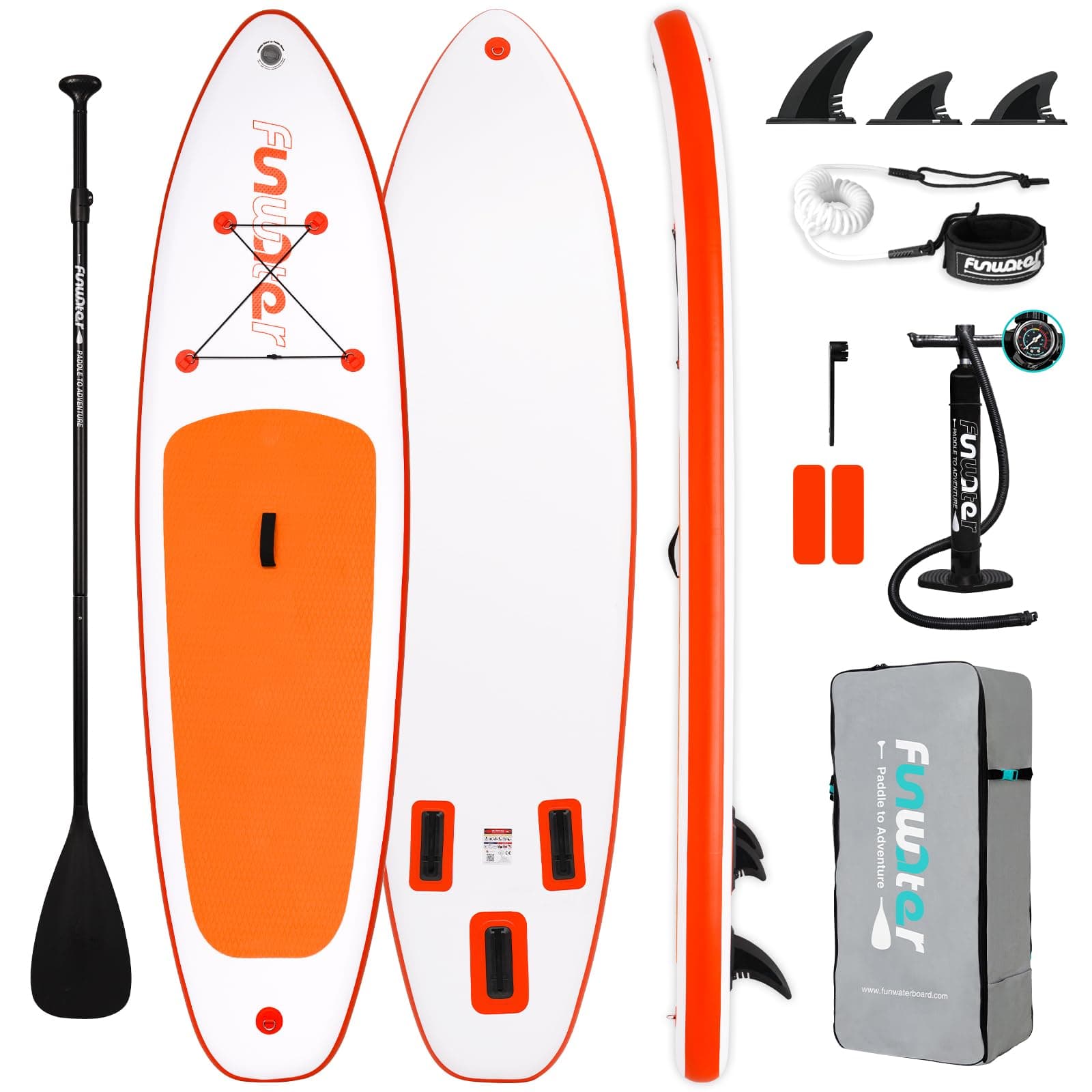 Inflatable Ultra-Light Stand Up Paddle Board for All Skill Levels with Premium SUP Paddleboard Accessories,Non-Slip Comfort Deck for Youth & Adults