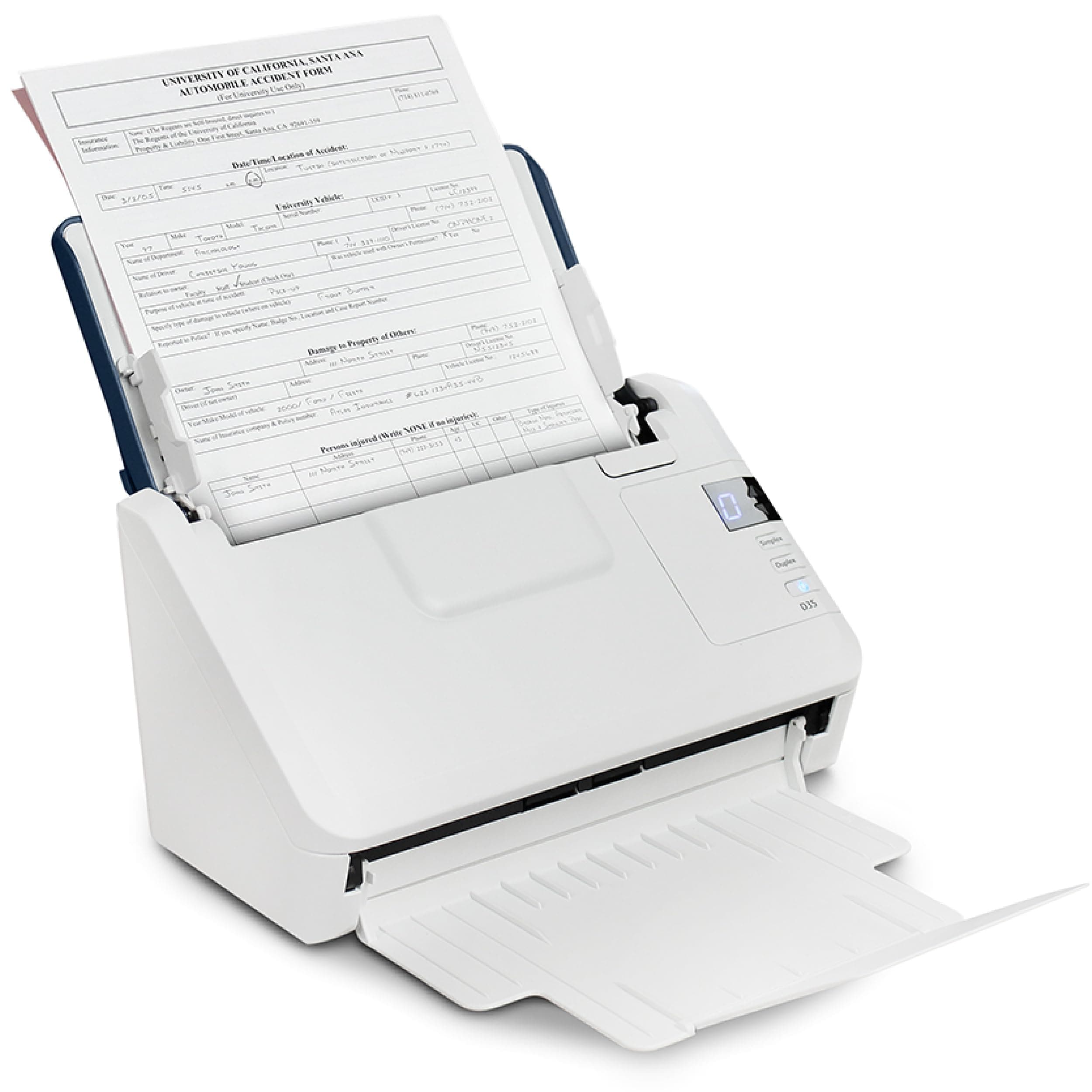 Visioneer Xerox D35 Scanner, USB Office Document Scanner for PC and Mac, 45 PPM, Automatic Document Feeder (ADF), White