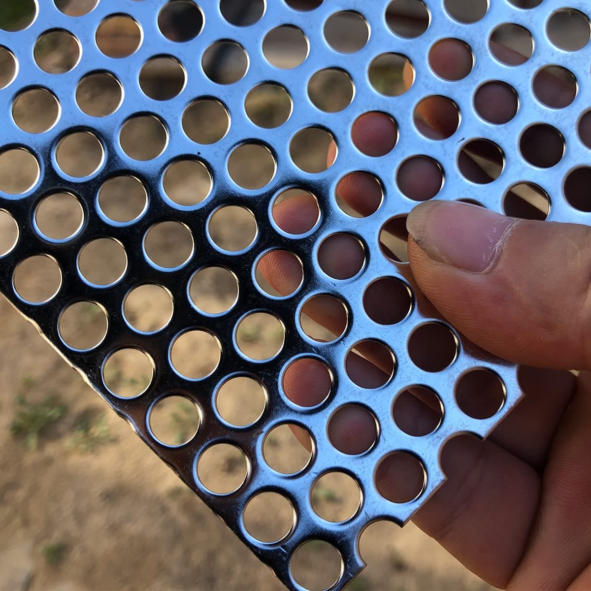 FengYoo Perforated Metal Sheets-Expanded & Perforated Sheets-Perforated Stainless Steel Sheet-20GA 0.32" Hole 1/3"( About 8mm) 11.8" X5.9"-Metal Mesh Sheet for Ventilation and Fume Filtration