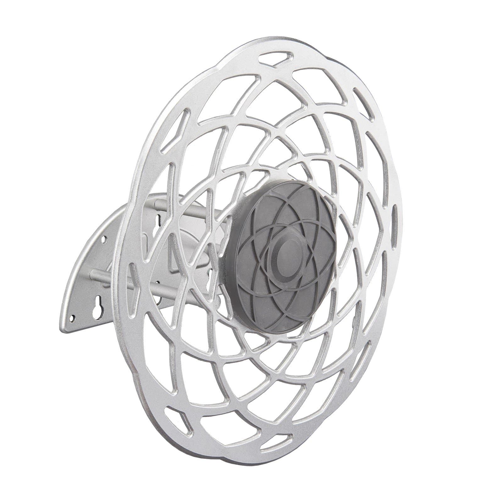 RAINWAVE Aluminum Non-Rust Wall Fixed Hose Reel, Gray (RW-DAHH-17H)