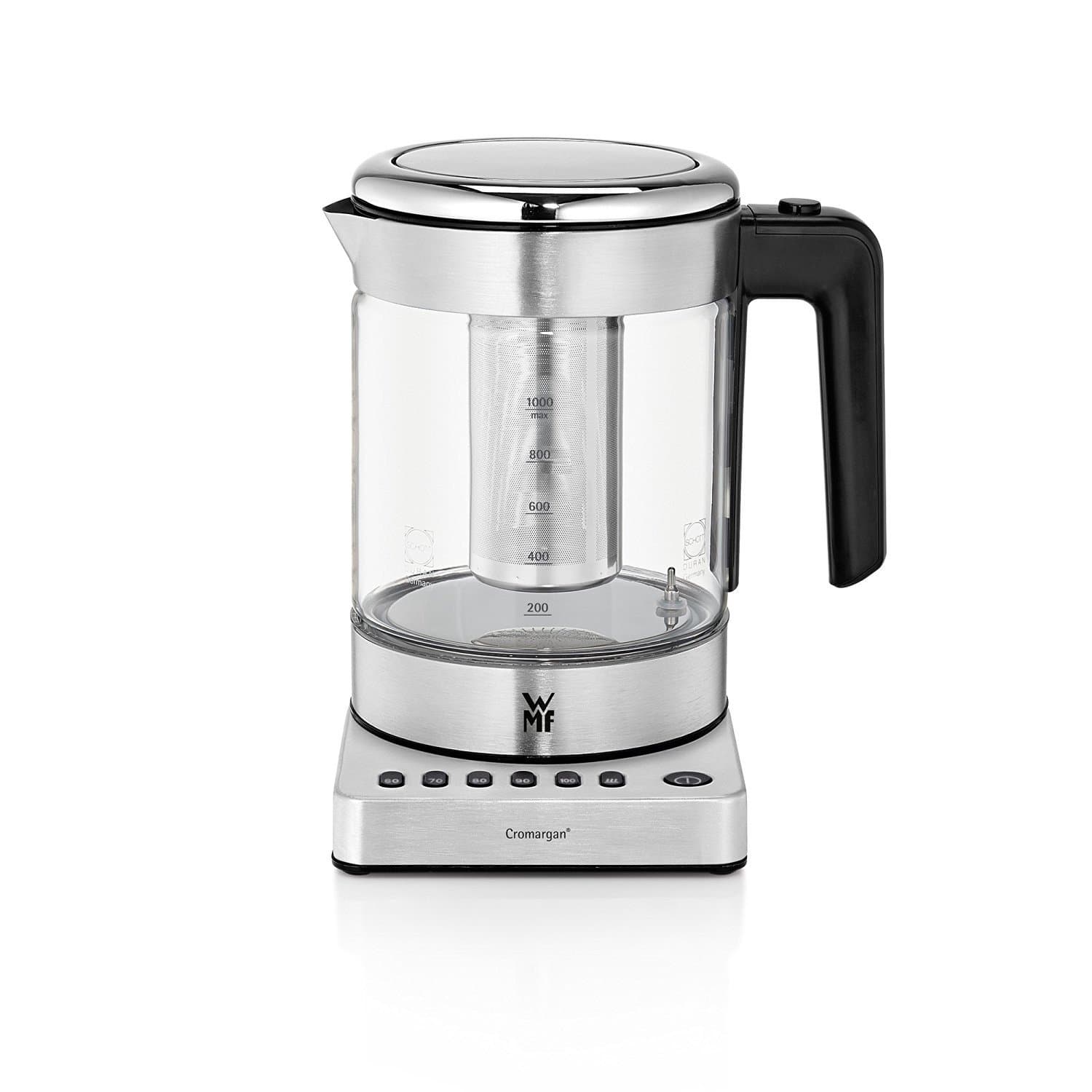 WMF CE "Kitchenminis Glass Kettle Vario, Silver